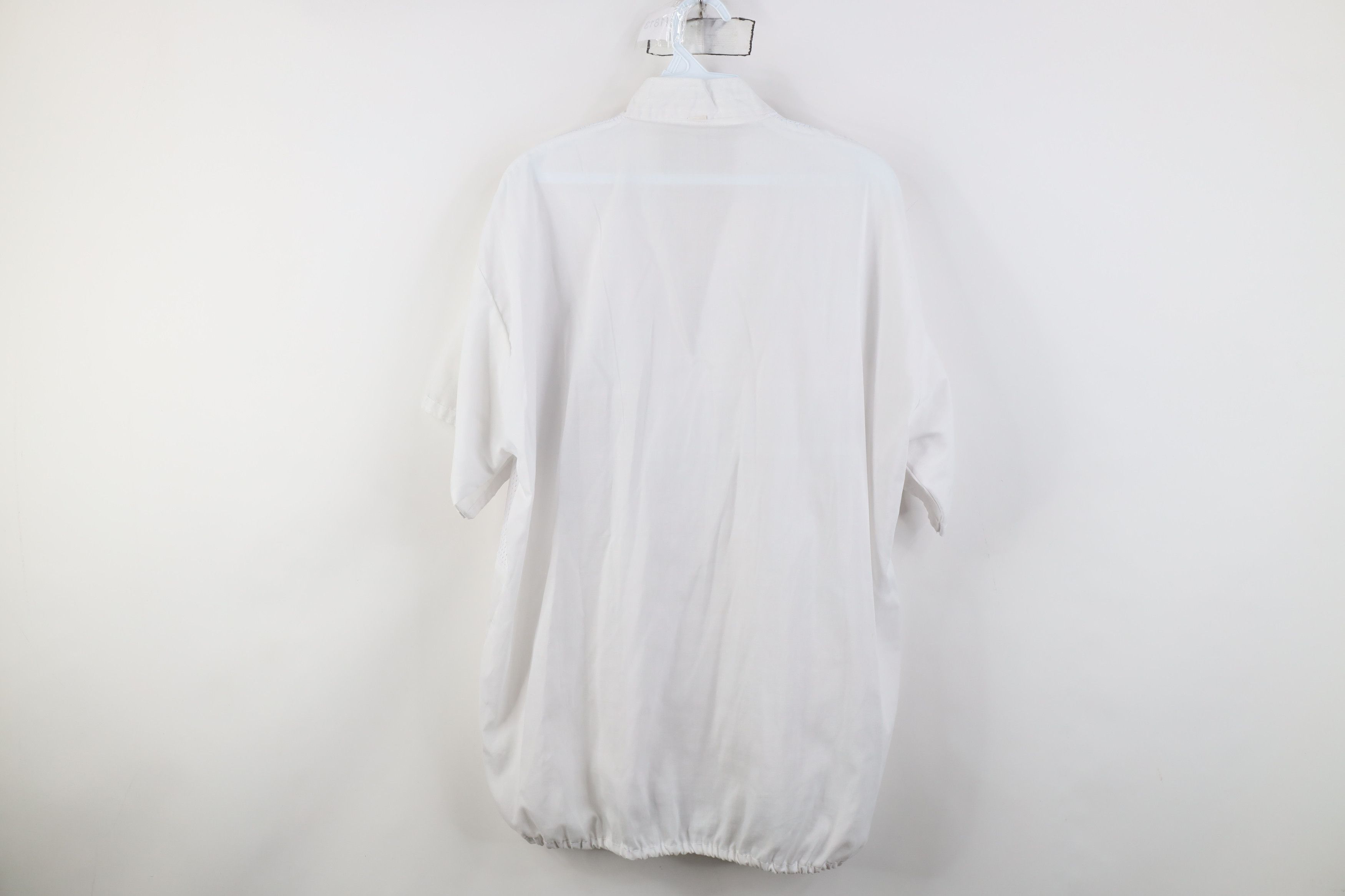 Vintage Vintage 90s Streetwear Sheer Pullover Beach T-Shirt White Size US XXL / EU 58 / 5 - 11 Thumbnail
