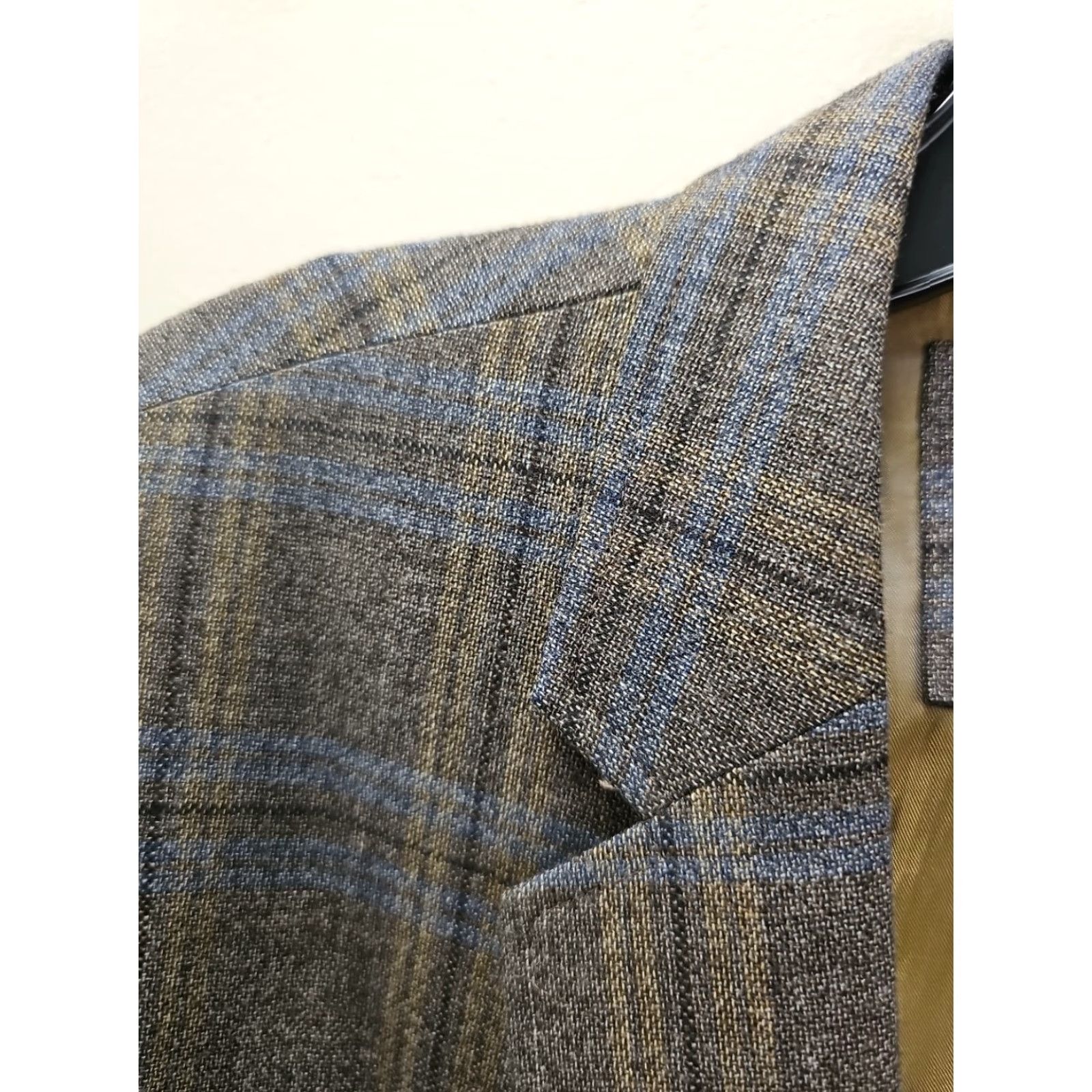 UNTUCKit UNTUCKit Blazer Mens 46R Wool Plaid 2-Button Notch Lapel Double-Vented Regular Jacket Shirt Sports Classic Marzotto 100s Size 46R - 3 Thumbnail