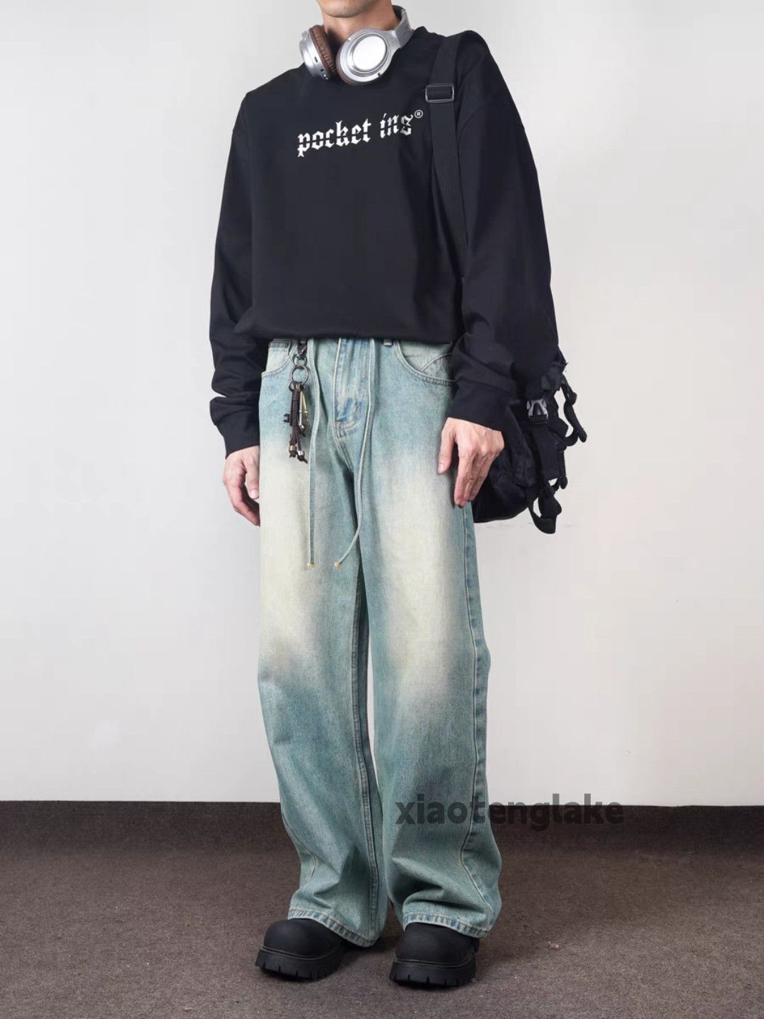 Jean × Vintage washed faded cleanfit yuppie loose baggy jeans Size US 26 / EU 42 - 1 Thumbnail