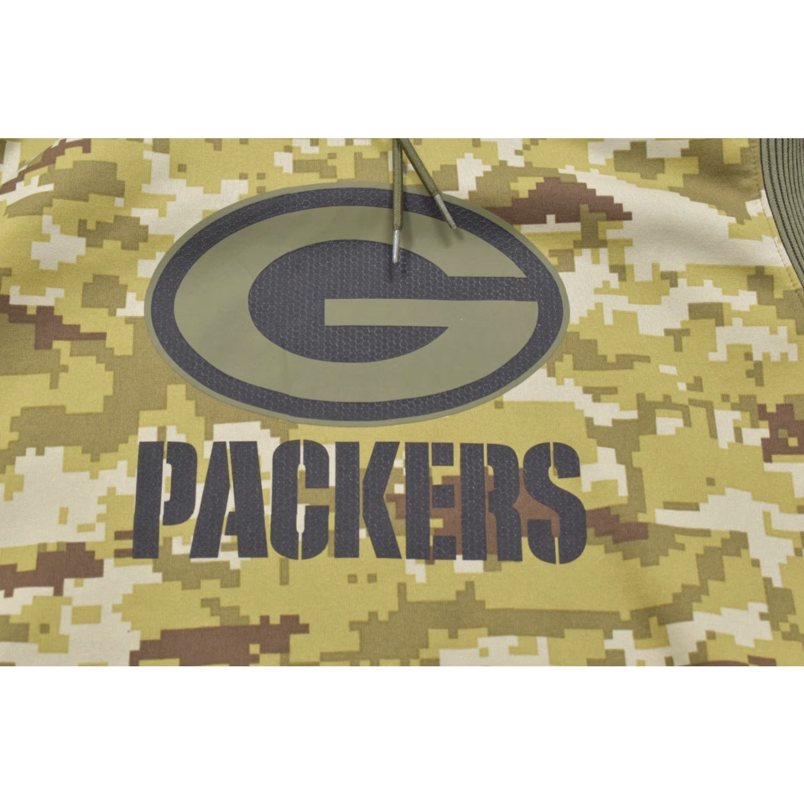 Nike Nike Green Bay Packers NFL Hoodie Sweatshirt Pullover Men 2XL Camouflage Dri-FIT Logo Salute To Service Green Fans Mens Size US XXL / EU 58 / 5 - 6 Thumbnail