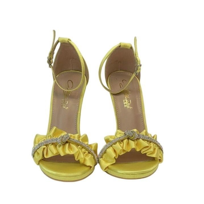 Other KATHY DIN / Chelsey-17 / Yellow Satin / Rhinestone / Ruffle Size US 9 / IT 39 - 5 Thumbnail