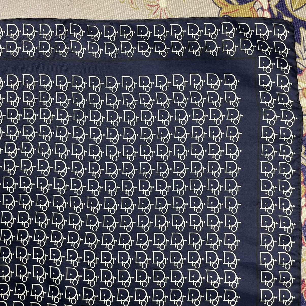 Christian Dior Monsieur Christian Dior Monogram Silk Scarf Size ONE SIZE - 7 Thumbnail