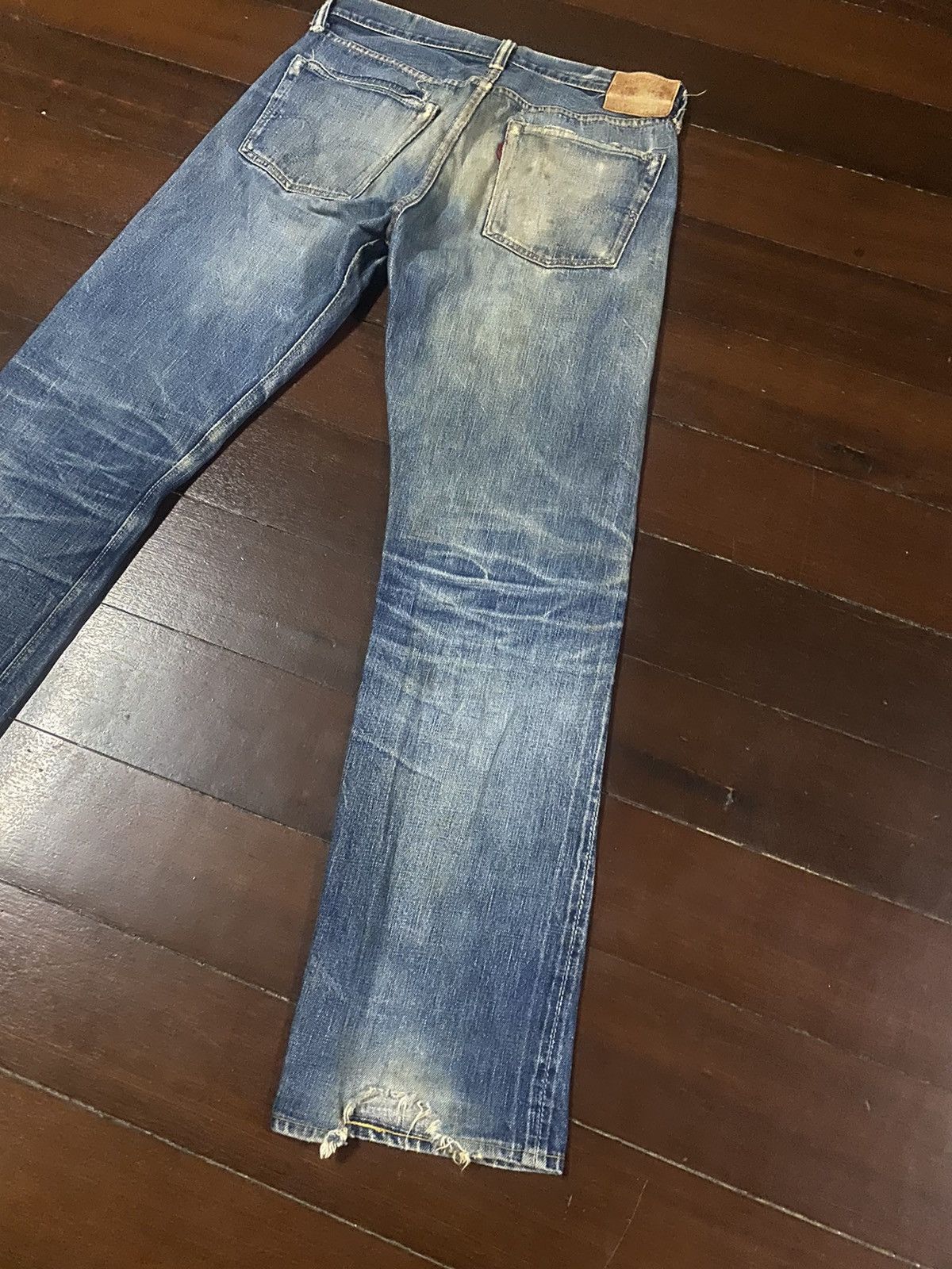 Full Count & Co. FIRE 🔥 FULL COUNT RUSTY DISTRESSED NICE FADED Size US 33 - 18 Thumbnail
