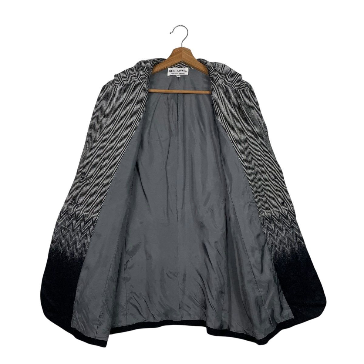 Japanese Brand Nice Design Keizo Ayata Herringbone Women Jacket Size M / US 6-8 / IT 42-44 - 11 Thumbnail