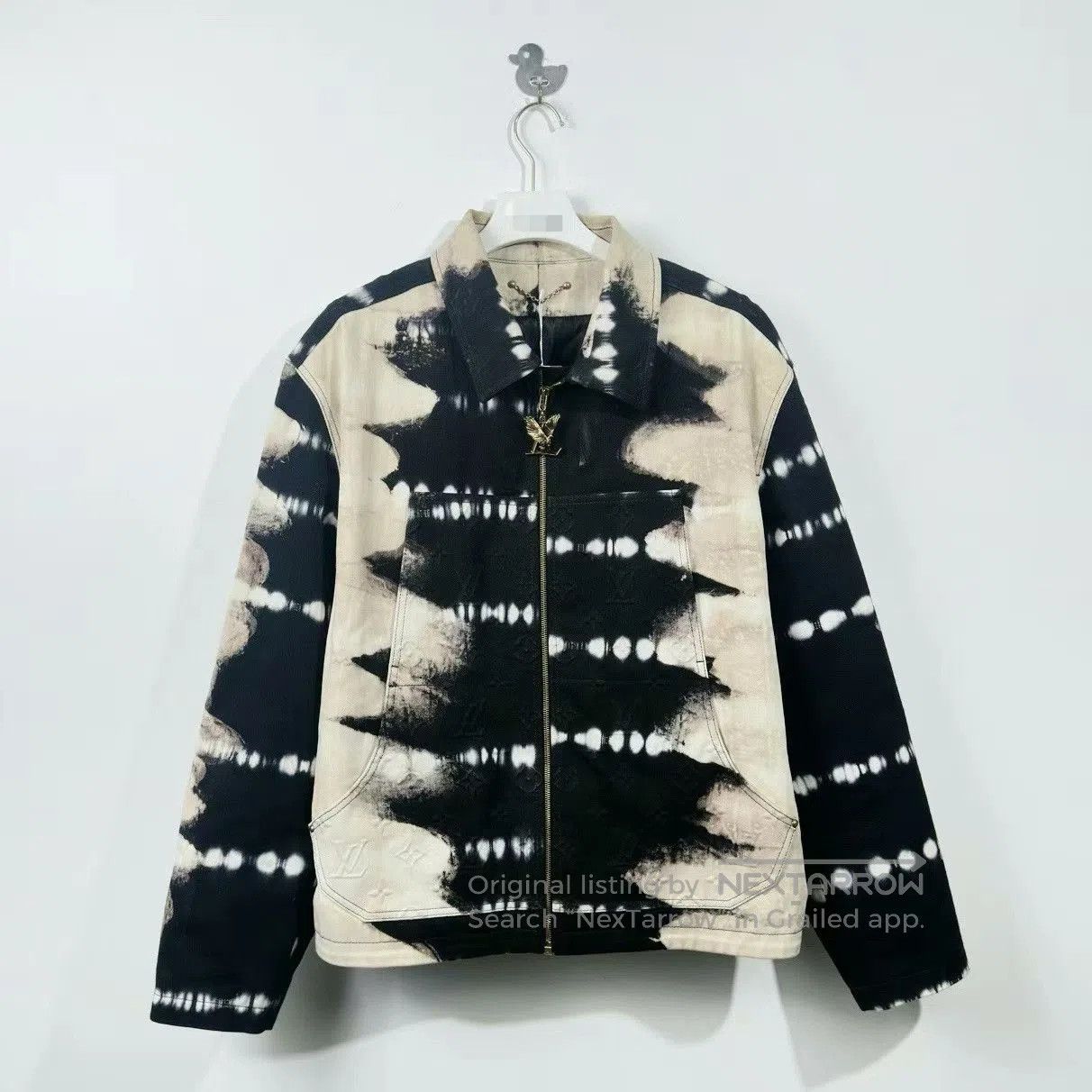 Louis Vuitton black and white tie-dye denim jacket. Size US XXL / EU 58 / 5 - 1 Thumbnail
