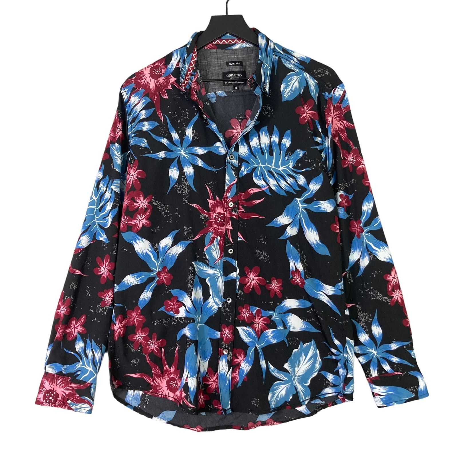 Other Geometrix NYC Floral Print Blouse M Women's Slim Fit Chic Size M / US 6-8 / IT 42-44 - 1 Thumbnail