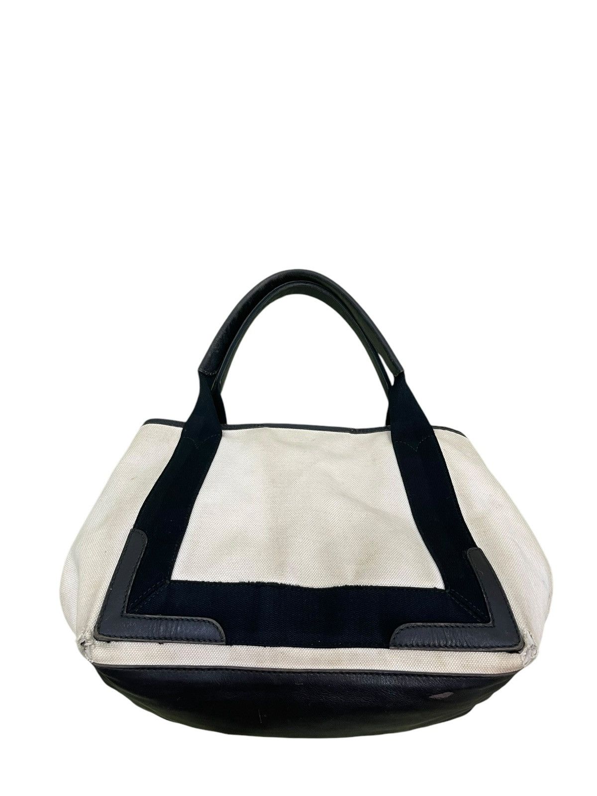 Balenciaga Balenciaga Paris Cotton Canvas Leather Tote Bag 9🟩 Size ONE SIZE - 12 Thumbnail