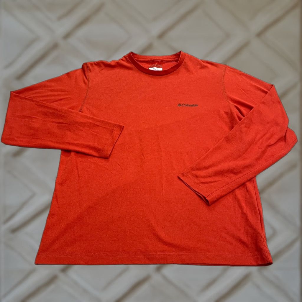 Vintage Columbia Omni Wick Tee Shirt Mens Medium Red Long Sleeve Crew Neck Outdoor Top Size US M / EU 48-50 / 2 - 1 Thumbnail