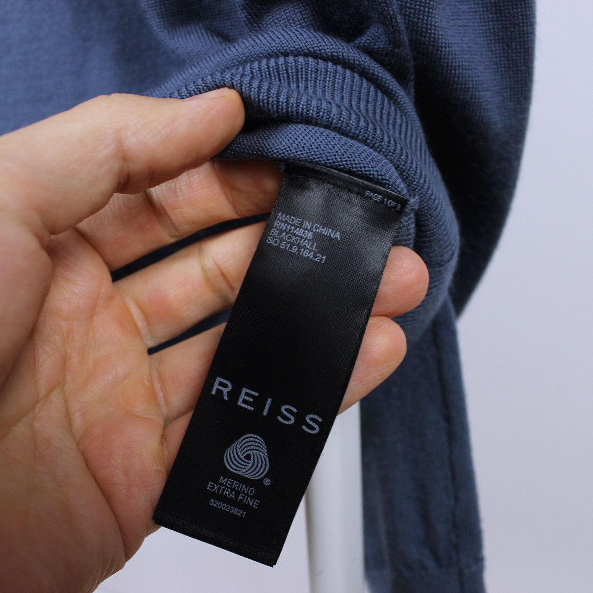 Reiss Reiss Sweater Merino Wool Long Sleeve Size US L / EU 52-54 / 3 - 4 Thumbnail