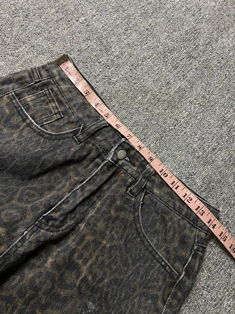 Japanese Brand DAZY Brand Wide Leg Leopard Cargo Pants (185) Size 28" / US 6 / IT 42 - 13 Thumbnail