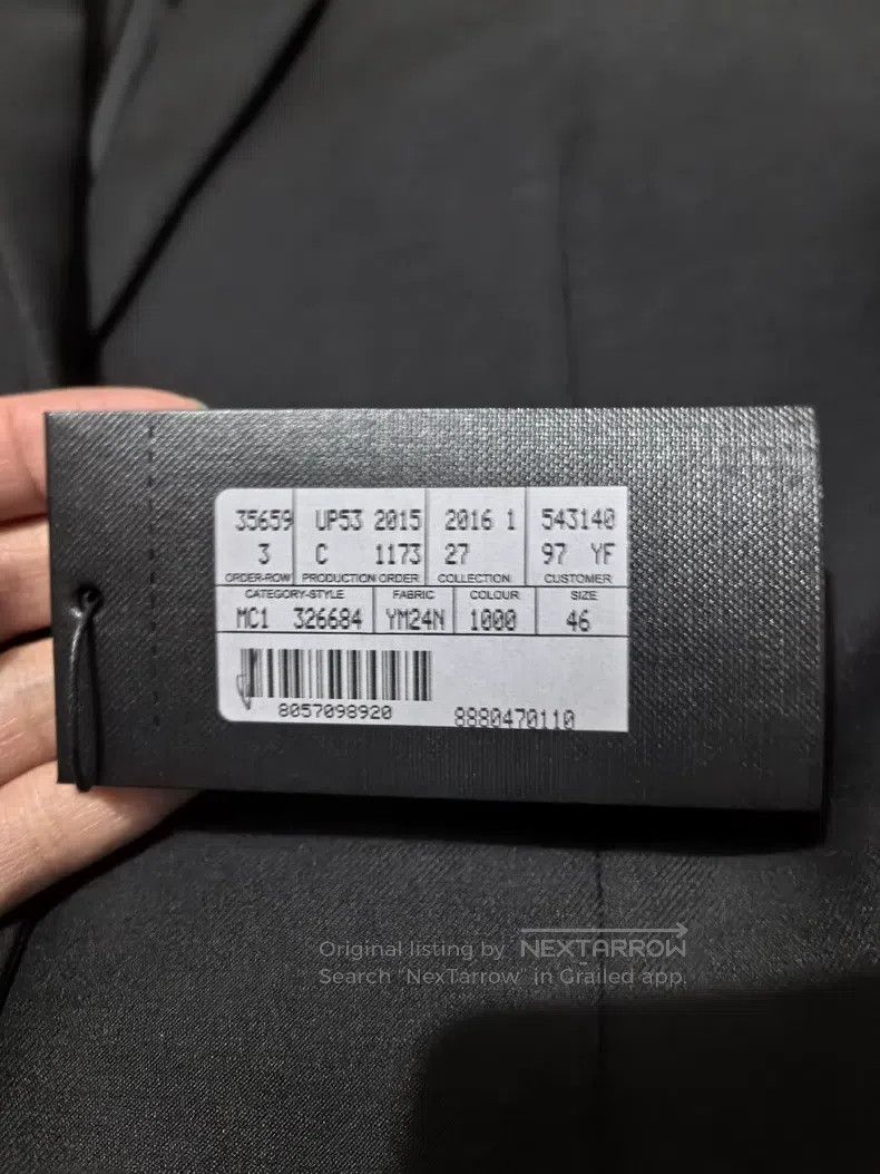 Saint Laurent Paris Saint Laurent Paris Men's Business Suit with Shoulder Pads Size US S / EU 44-46 / 1 - 3 Thumbnail
