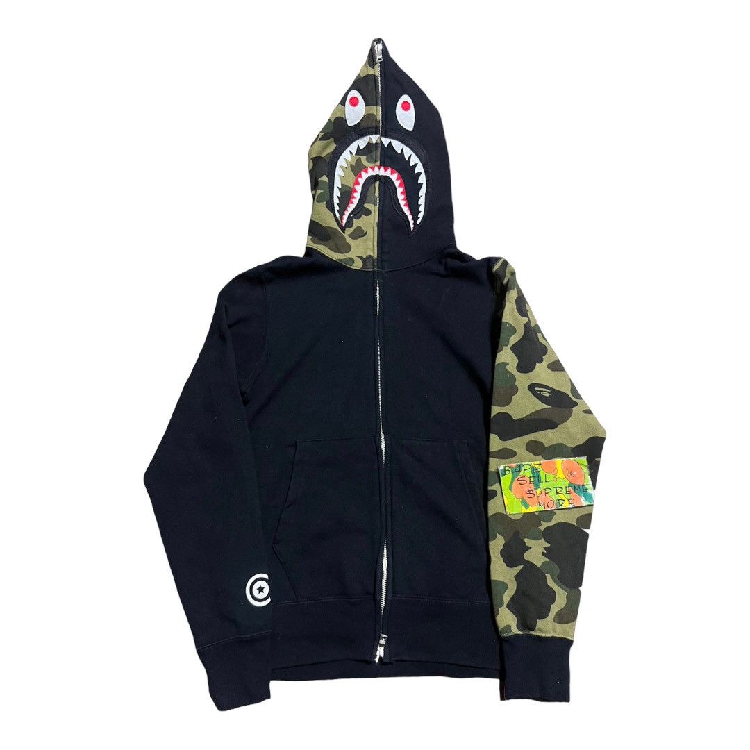 Supreme discount bape hoodie