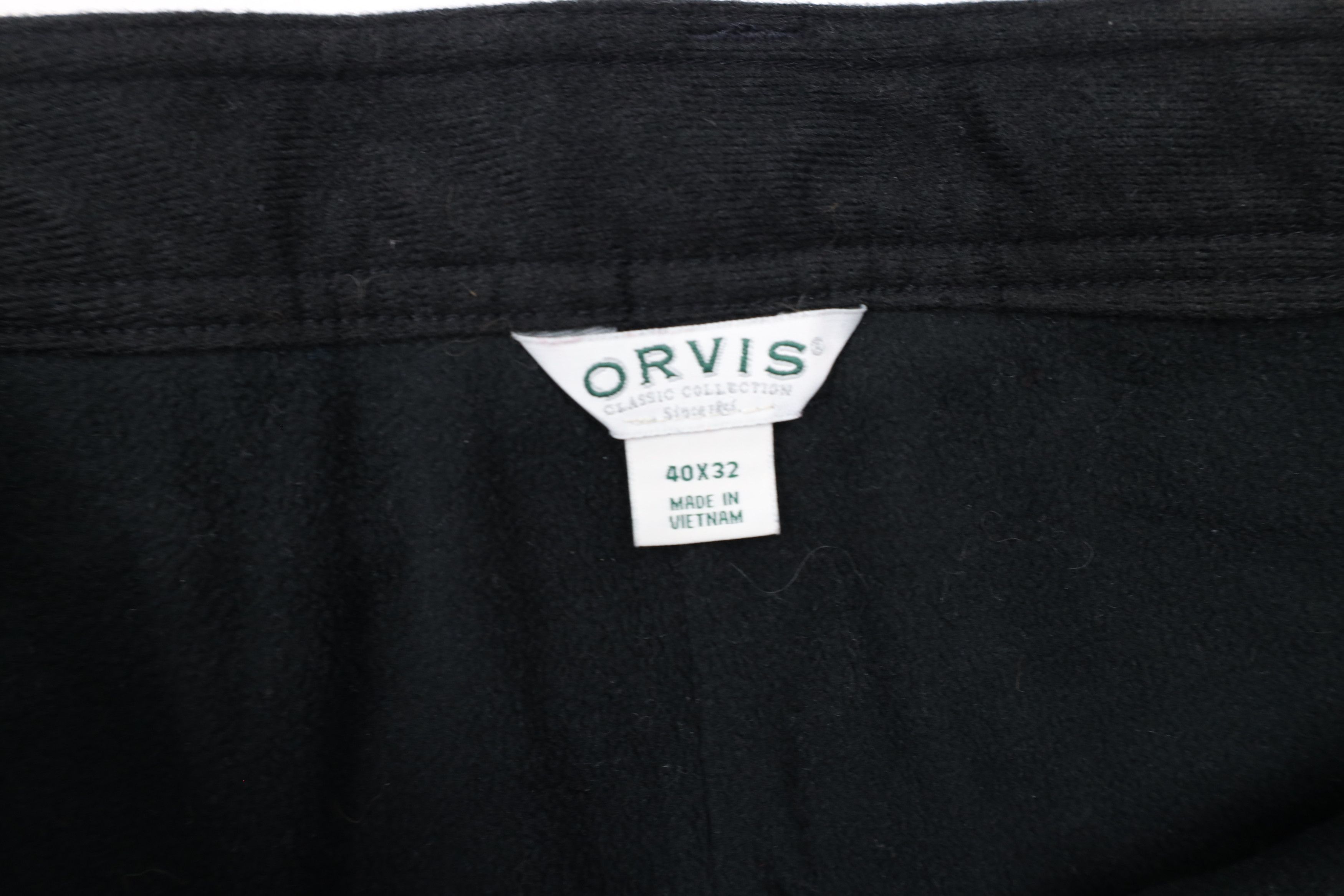 Orvis × Vintage Orvis Outdoor Hiking Tech Fleece Lined Pants Black Polyester Size US 40 / EU 56 - 7 Thumbnail