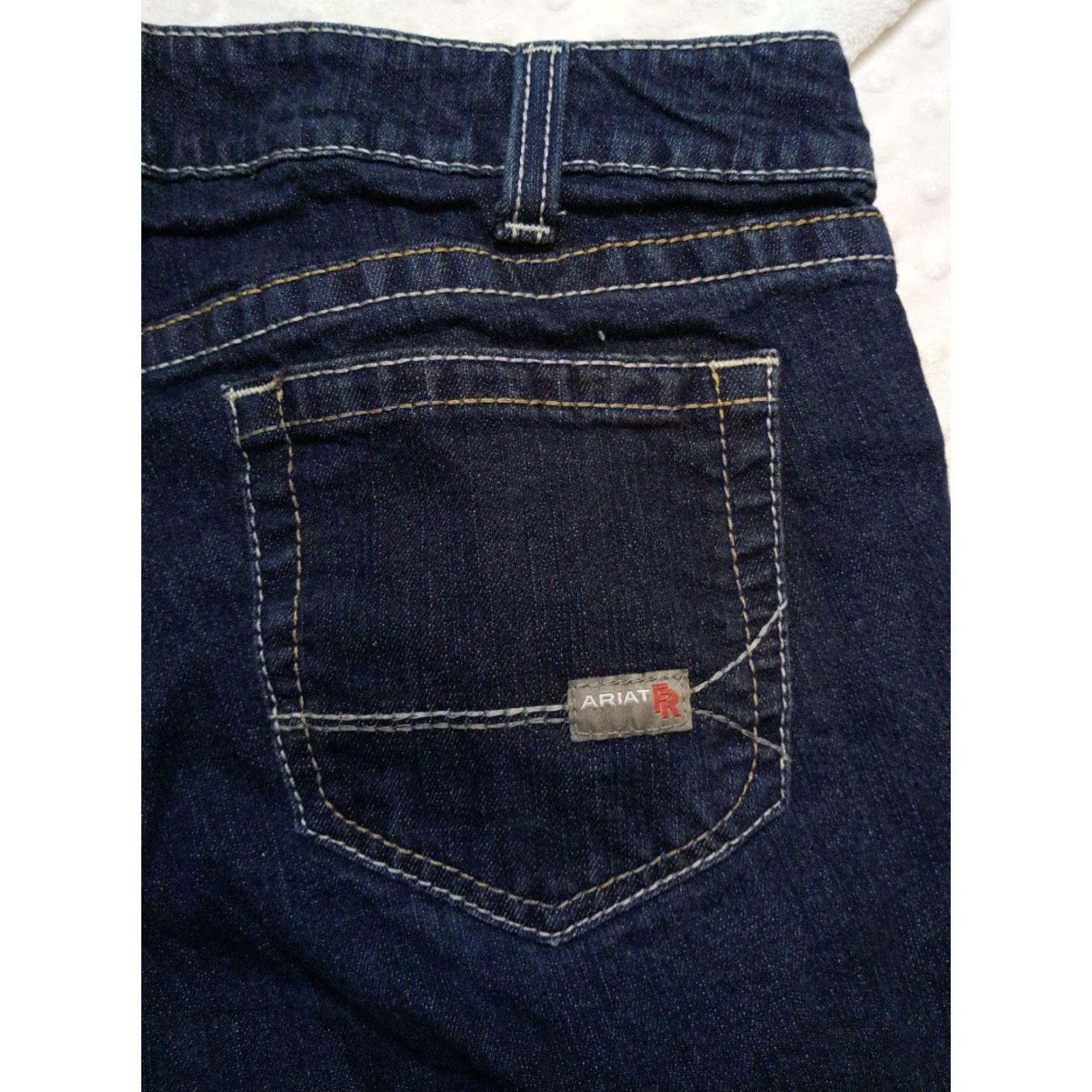 Ariat Ariat FR Jeans Mens Size 34 Boot Jeans Mid Rise Denim Blue 5-Pocket Fire-Resistant Mens Jeans Size US 34 / EU 50 - 7 Thumbnail