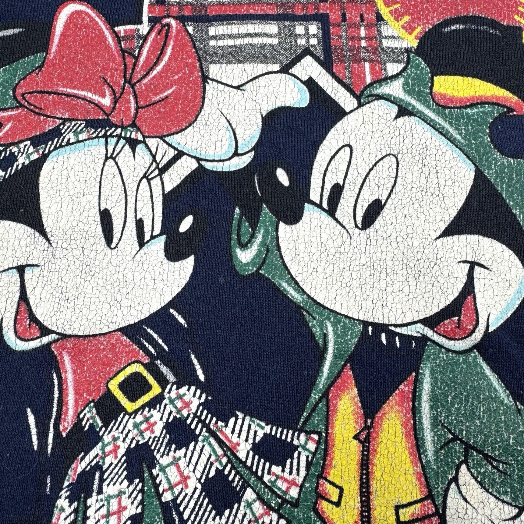Disney Vintage Disney Sweatshirt Adult Large Blue World Minnie Mouse Mickey Mouse 90s Size US L / EU 52-54 / 3 - 3 Thumbnail