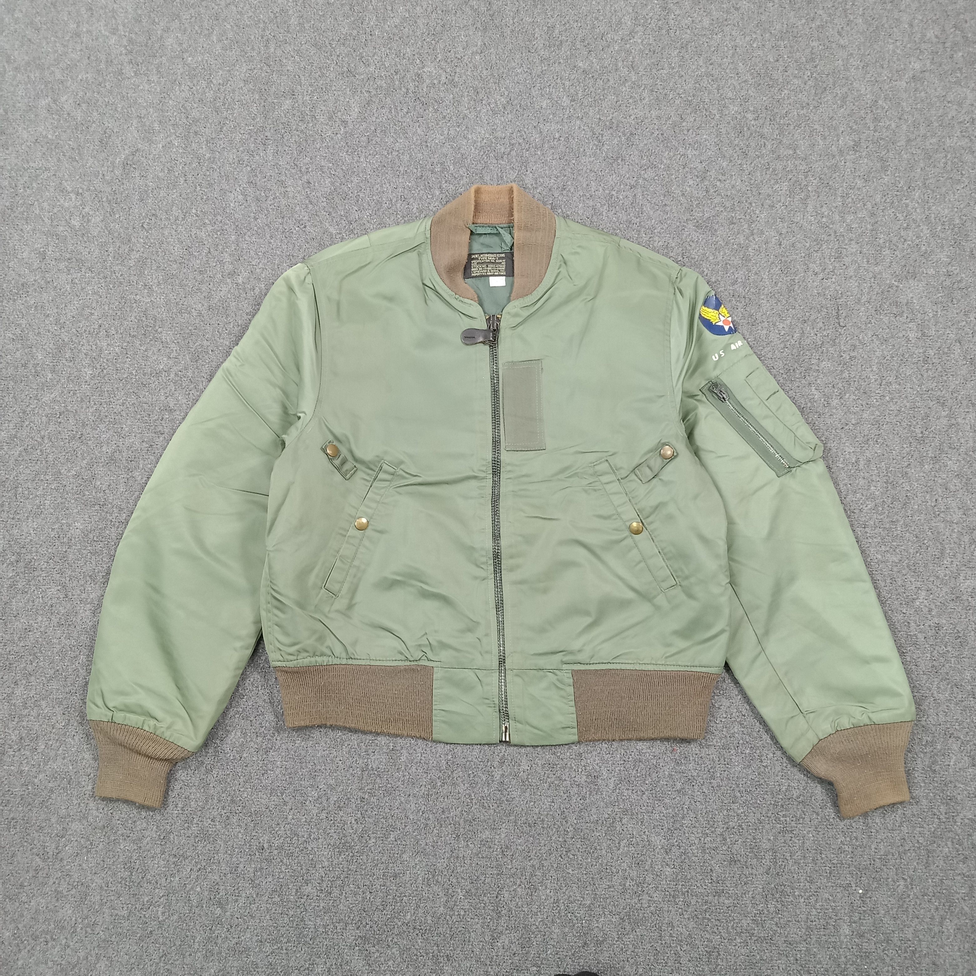 Vintage US Air Force Classic MA-1 Flight Bombers Jacket C277N21 Size US L / EU 52-54 / 3 - 3 Thumbnail