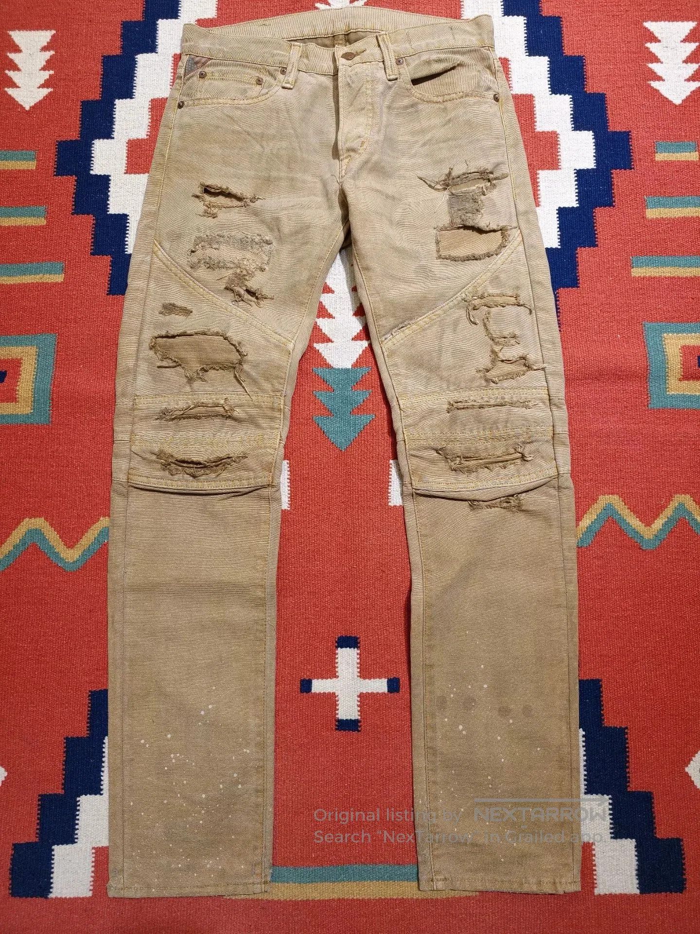 RRL Ralph Lauren RRL Ralph Lauren Distressed Worker Pants. Size US 30 / EU 46 - 1 Thumbnail