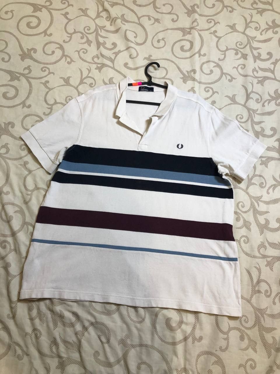 Fred Perry Vintage Fred Perry Classic Fit Striped Polo Size US XXL / EU 58 / 5 - 1 Thumbnail
