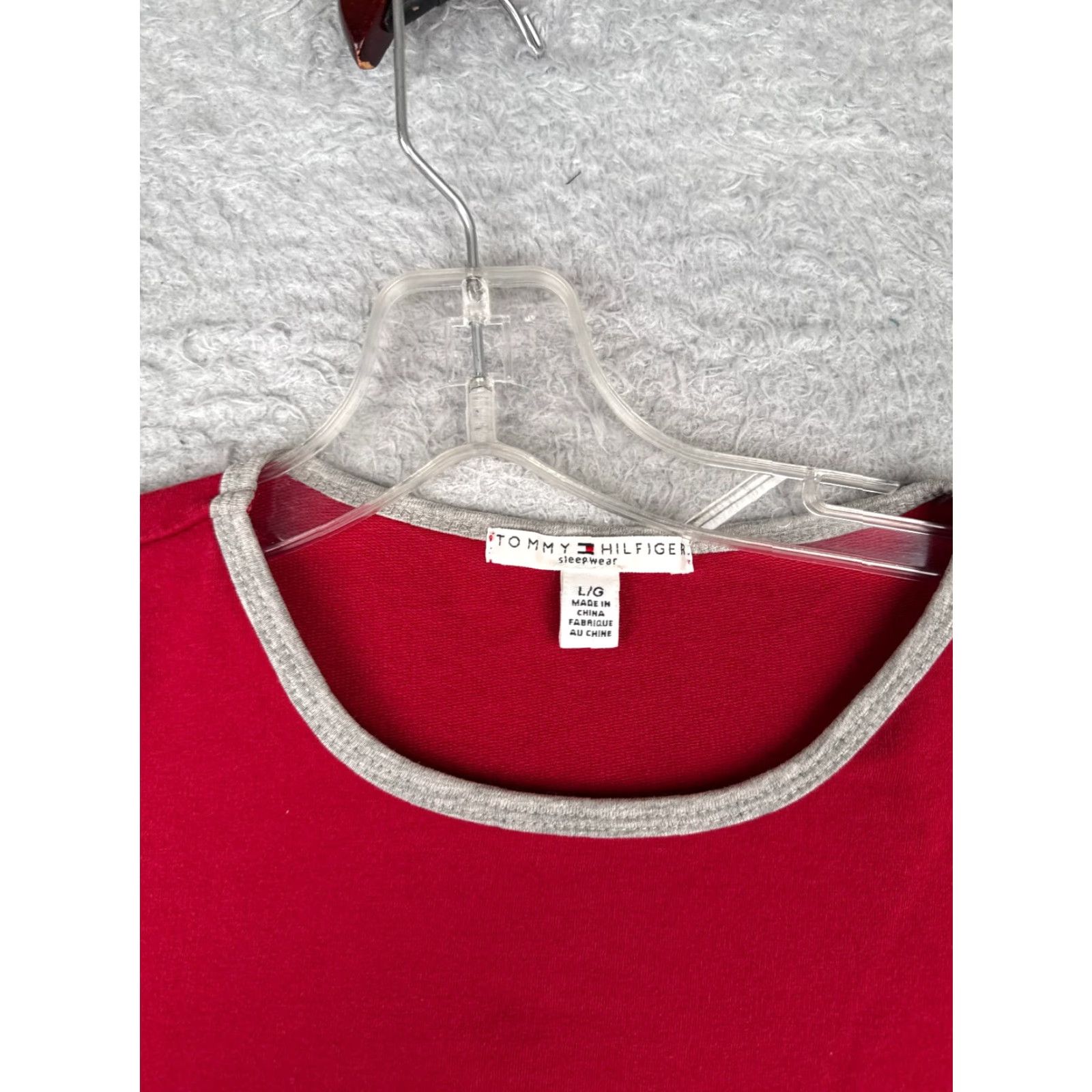 Tommy Hilfiger Tommy Hilfiger Shirt Men L Red Long Sleeve Cotton Blend Thermal Logo Size US L / EU 52-54 / 3 - 6 Thumbnail