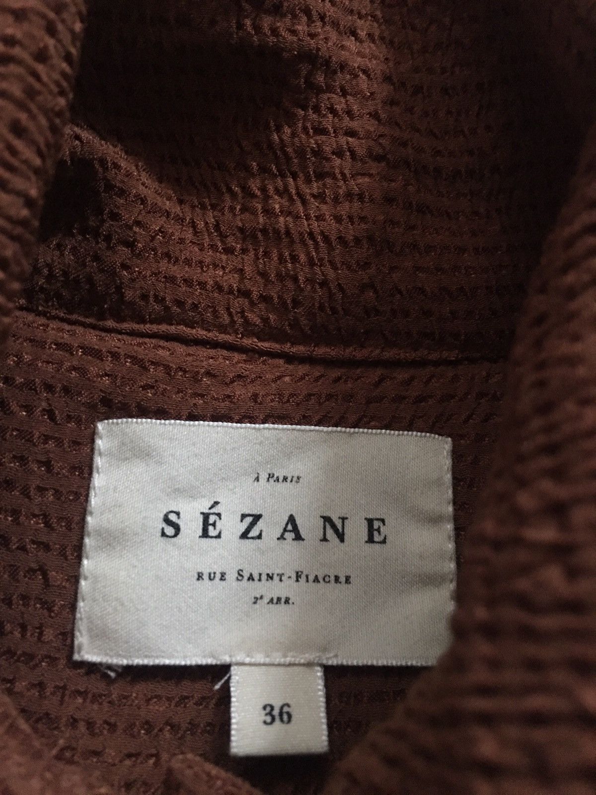 Sezane Sezane Hazelnut Brown Selena Dress Size FR 36 Size S / US 4 / IT 40 - 10 Thumbnail