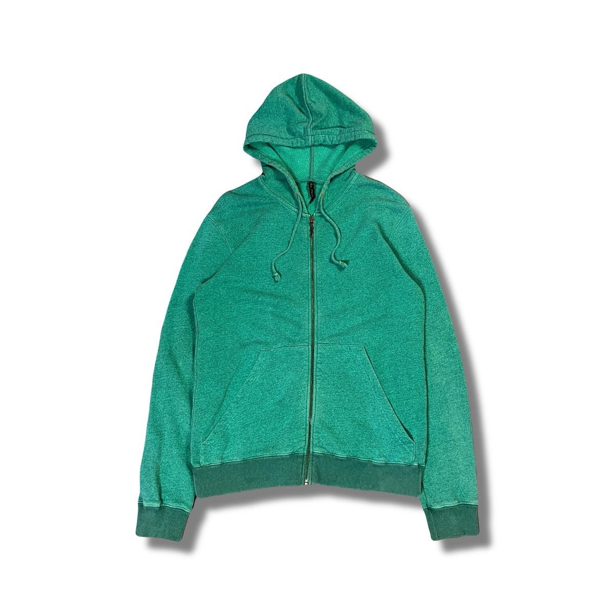 Nudie Jeans 2000s Nudie Jeans Co - Vintage Wash Green Zip Hoodie Basic Size US S / EU 44-46 / 1 - 1 Thumbnail