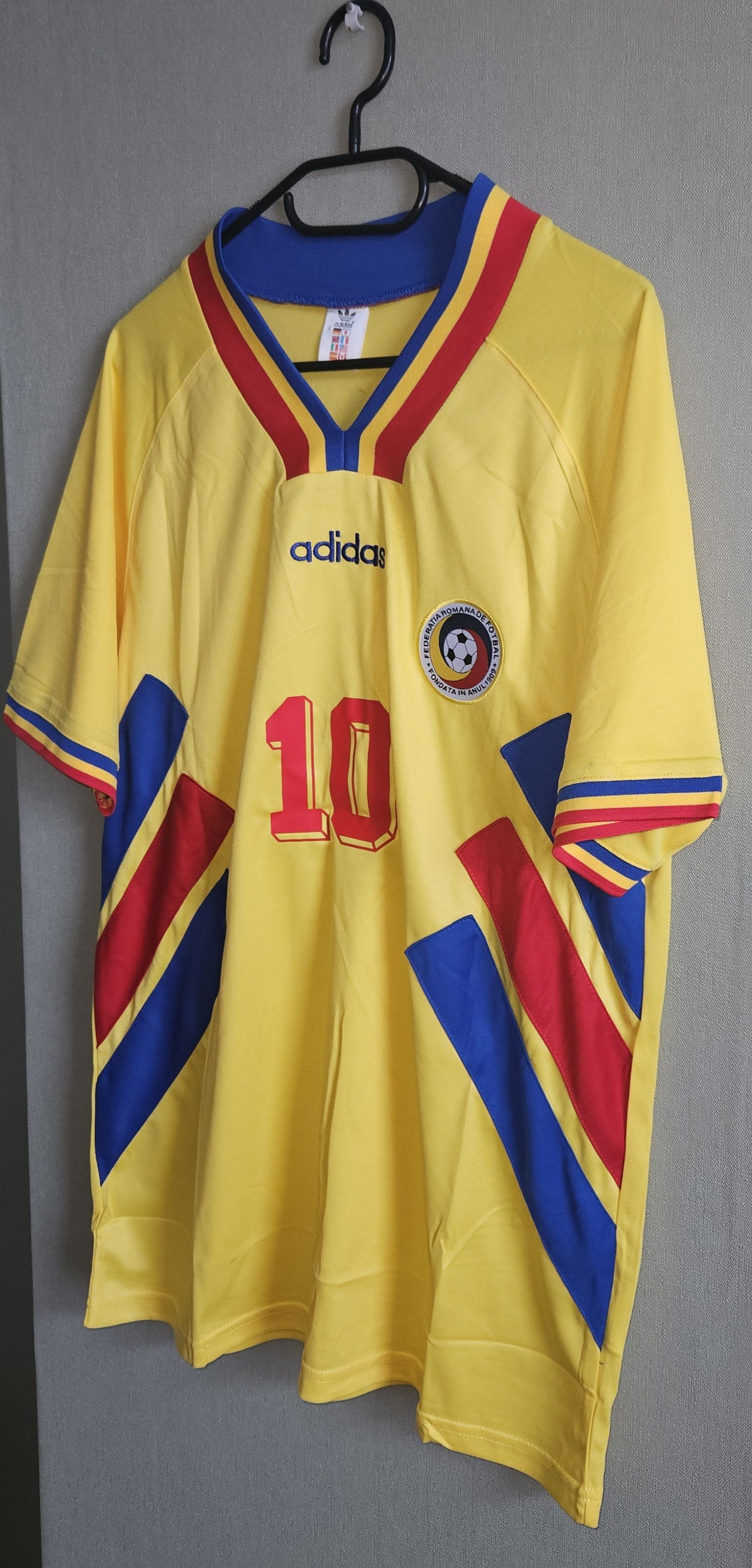 Other Gheorghe Hagi Rumänien 1994 Fußball Trikot Jersey Vintage Size US L / EU 52-54 / 3 - 5 Thumbnail