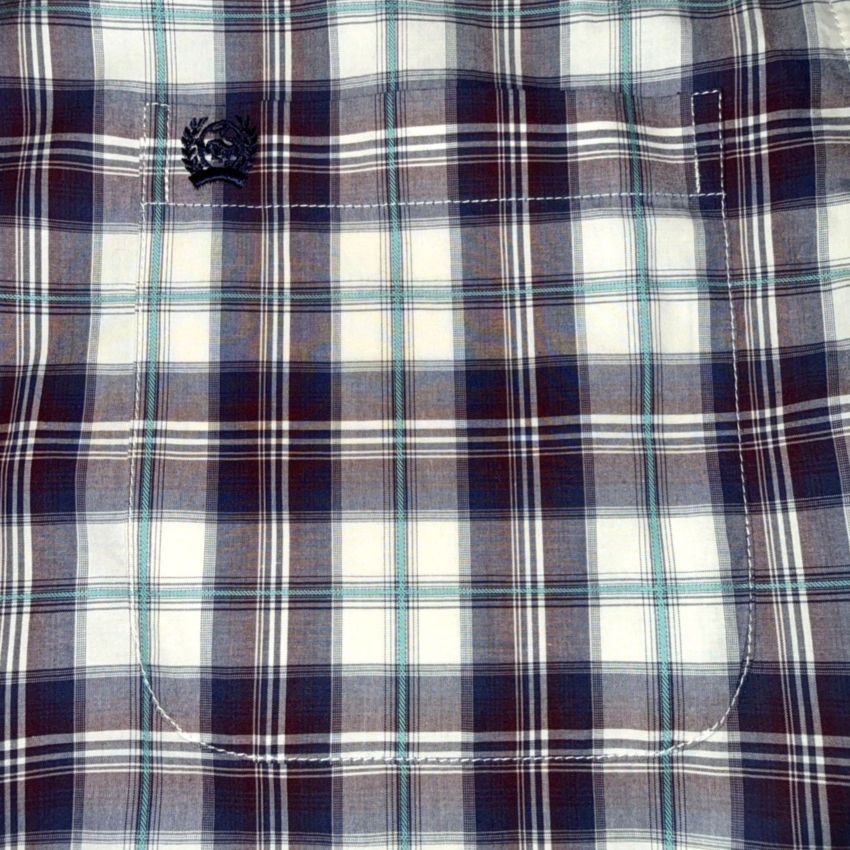 Vintage Cinch Shirt Men’s M Purple Cream Plaid Button-Up Long Sleeve Western Cowboy Size US M / EU 48-50 / 2 - 3 Thumbnail