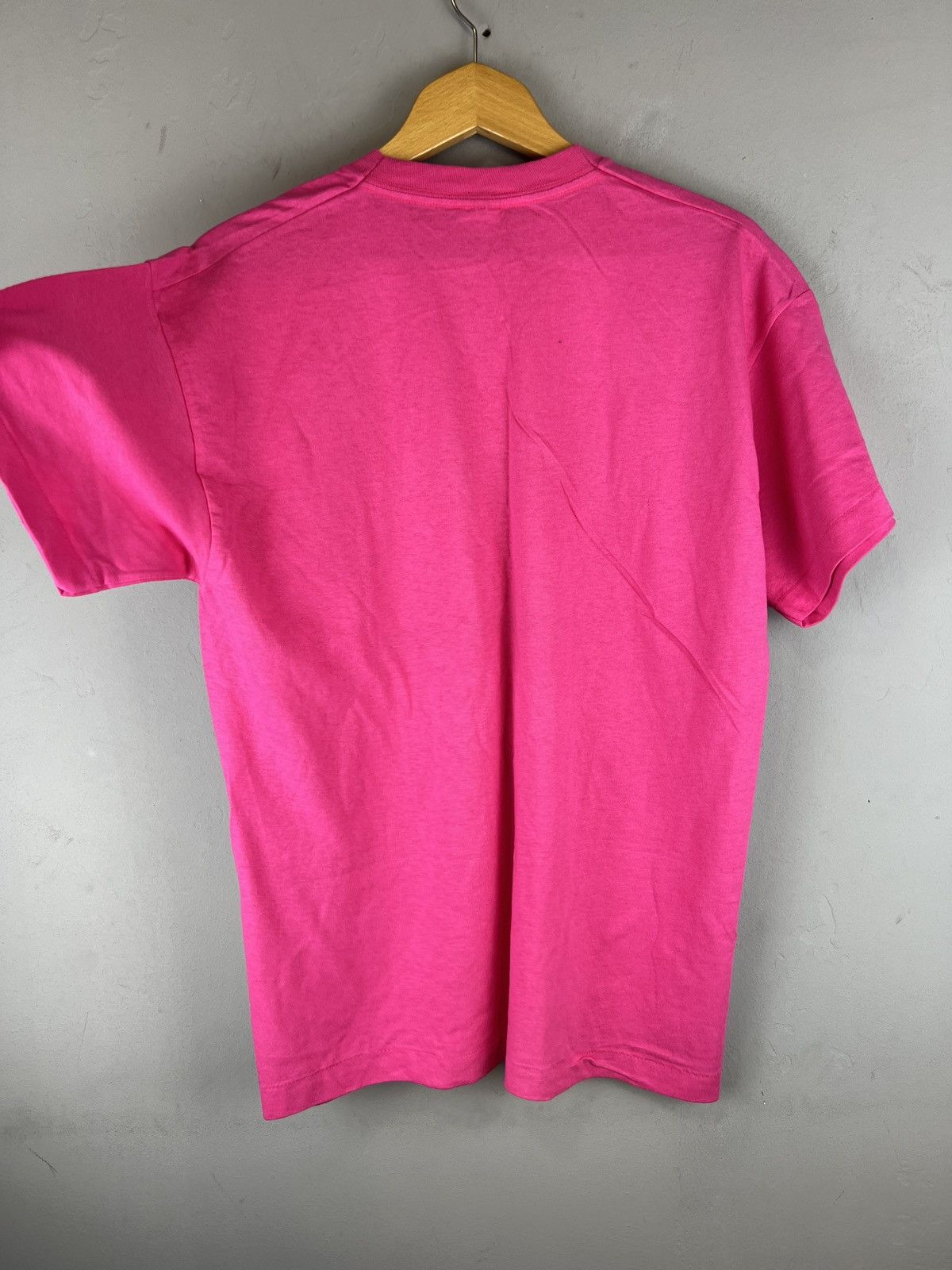 Fruit Of The Loom × Vintage Vintage 80s San Frontieres Art Pink Devil t shirt y2k style Size US L / EU 52-54 / 3 - 9 Thumbnail