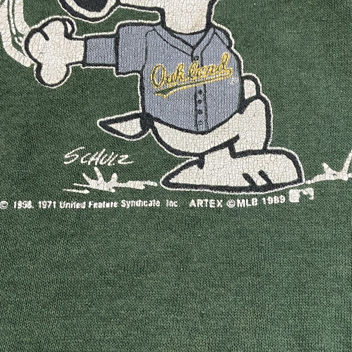 VTG 80s Oakland A’s Joe Cool Snoopy Crewneck Sweatshirt