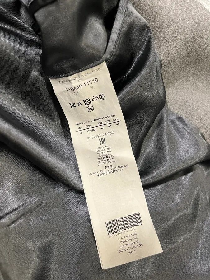 Emporio Armani AW2017 Emporio Armani Faux Fur Collar Grey Wool Coat Size US M / EU 48-50 / 2 - 10 Thumbnail