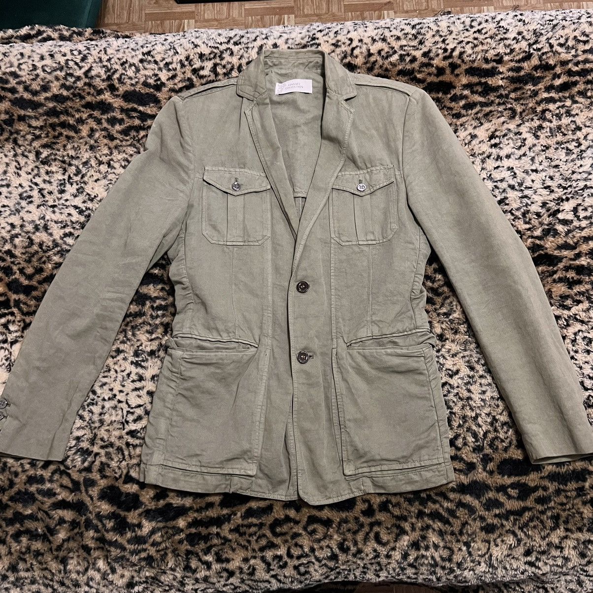 Versace Versace Collection Green Blazer Jacket Size 46R - 1 Thumbnail