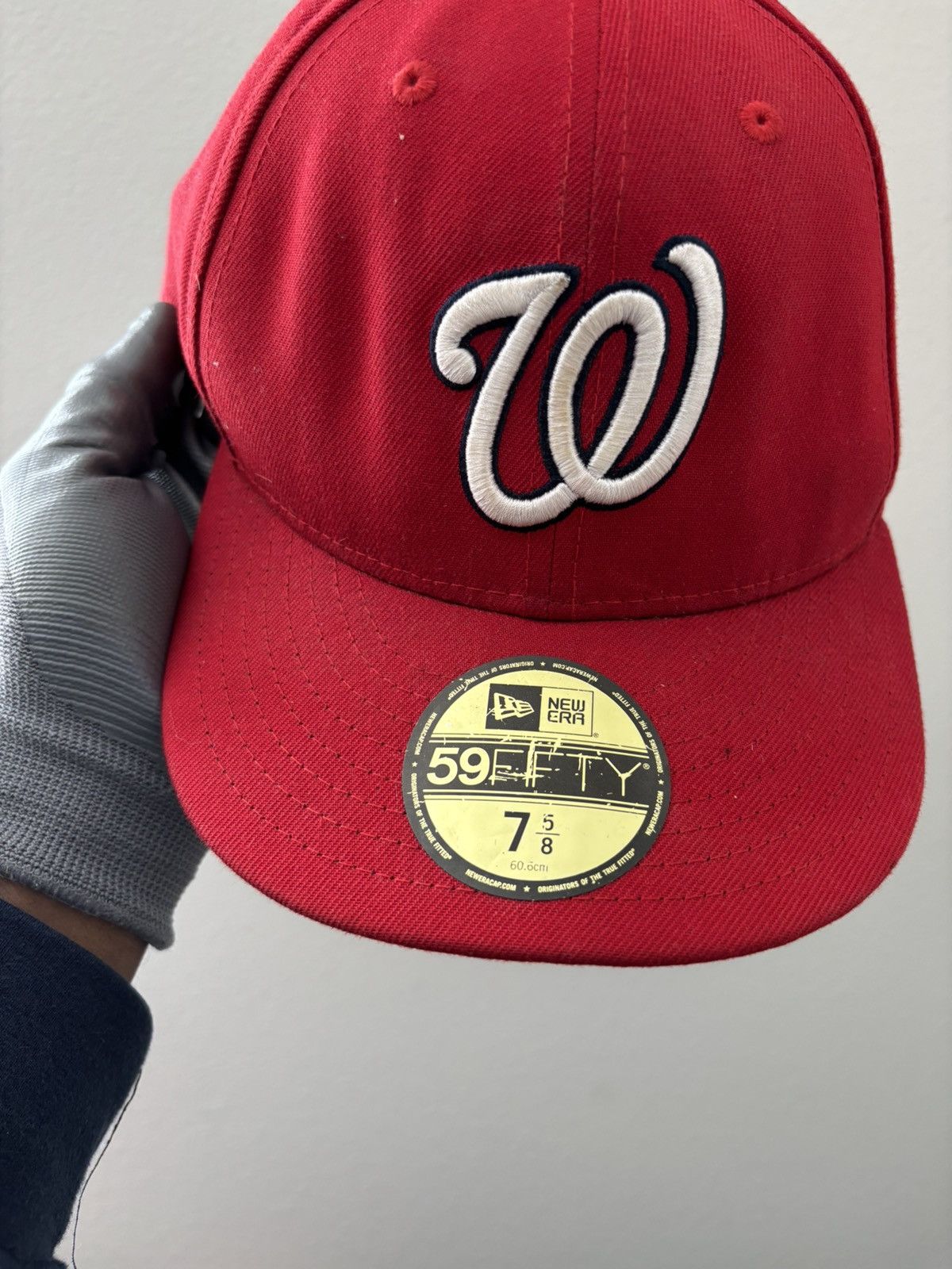 New Era 7 5/8 Washington Nationals Fitted Hat Size ONE SIZE - 2 Thumbnail