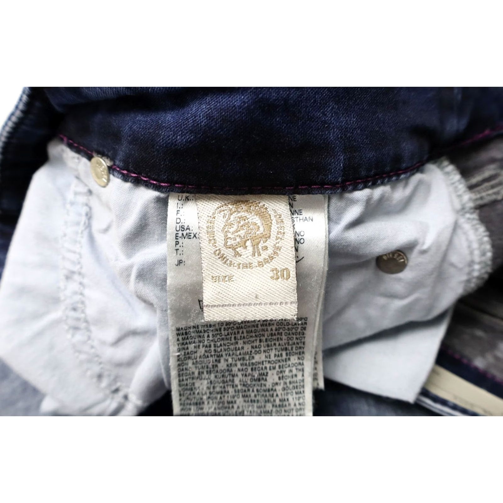 Diesel DIESEL Grupee Super Slim-Skinny Low Waist Stretch Jeans Women's W30 L34 0808F Blue Size 30" / US 8 / IT 44 - 5 Thumbnail