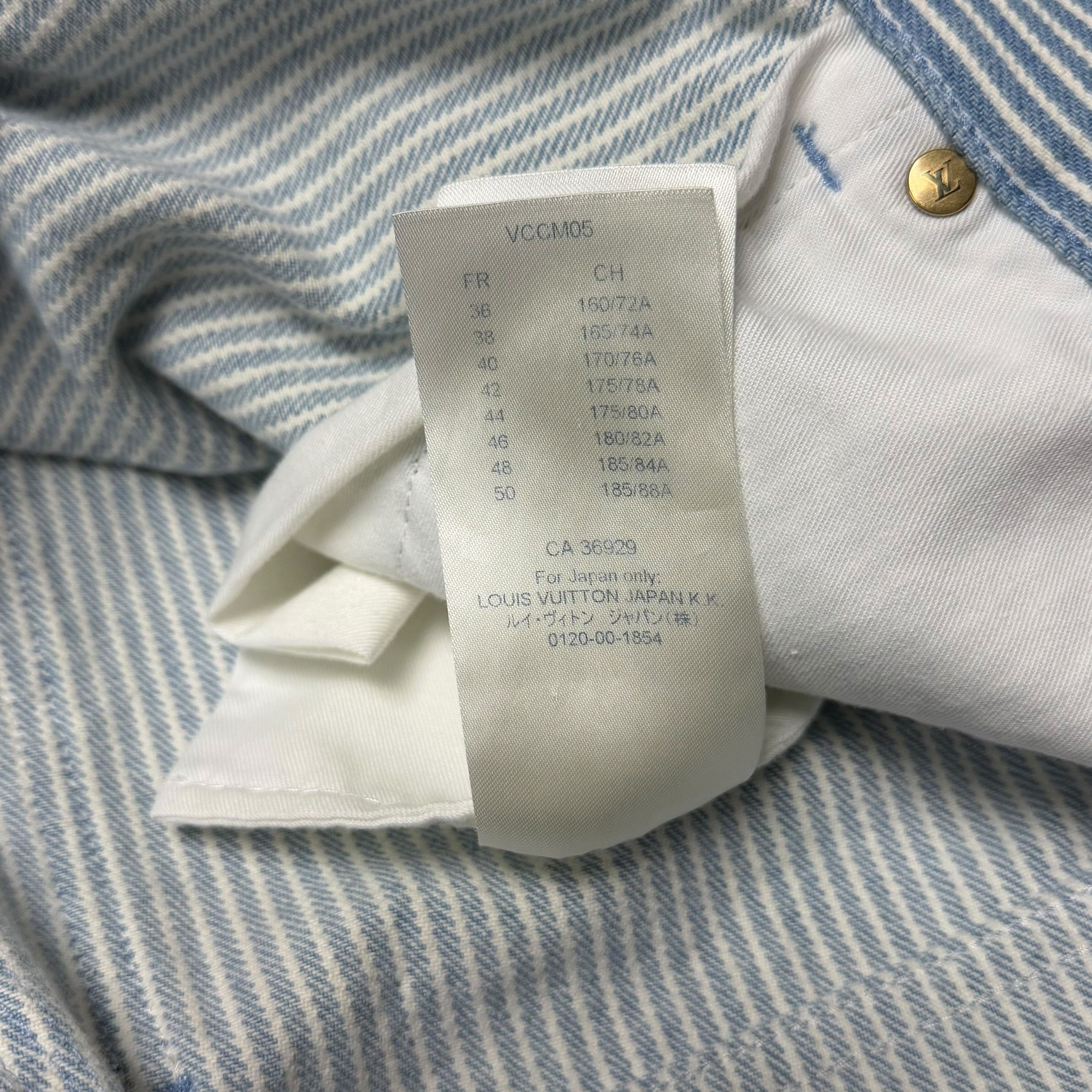 Louis Vuitton Louis Vuitton Watercolor Stripe Denim Cargo Pants 34 Size US 34 / EU 50 - 12 Thumbnail