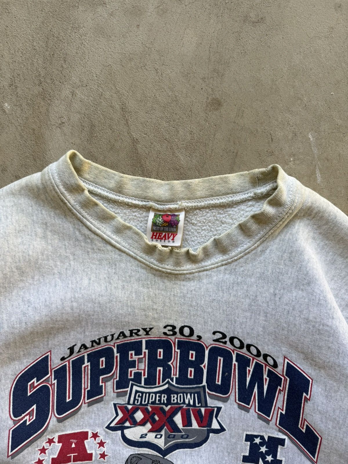 Fruit Of The Loom Y2K Vintage NFL Super Bowl Crewneck Sweatshirt Size US XL / EU 56 / 4 - 4 Thumbnail