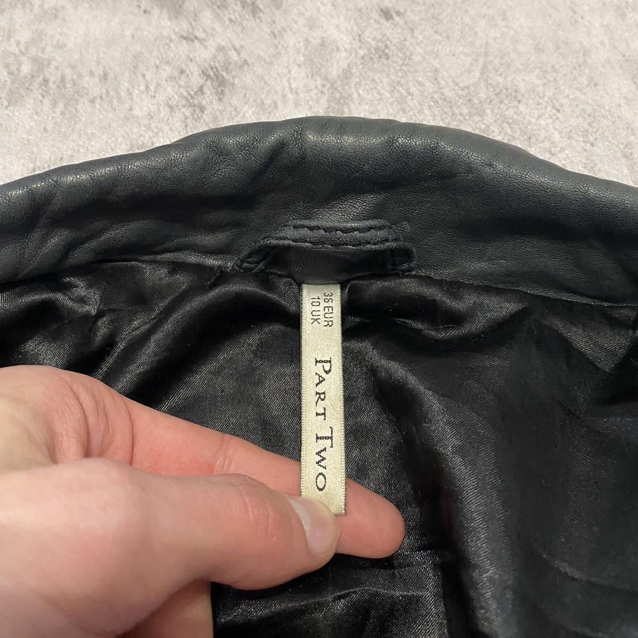 Other Black leather bomber jacket with velvet details Size US S / EU 44-46 / 1 - 5 Thumbnail