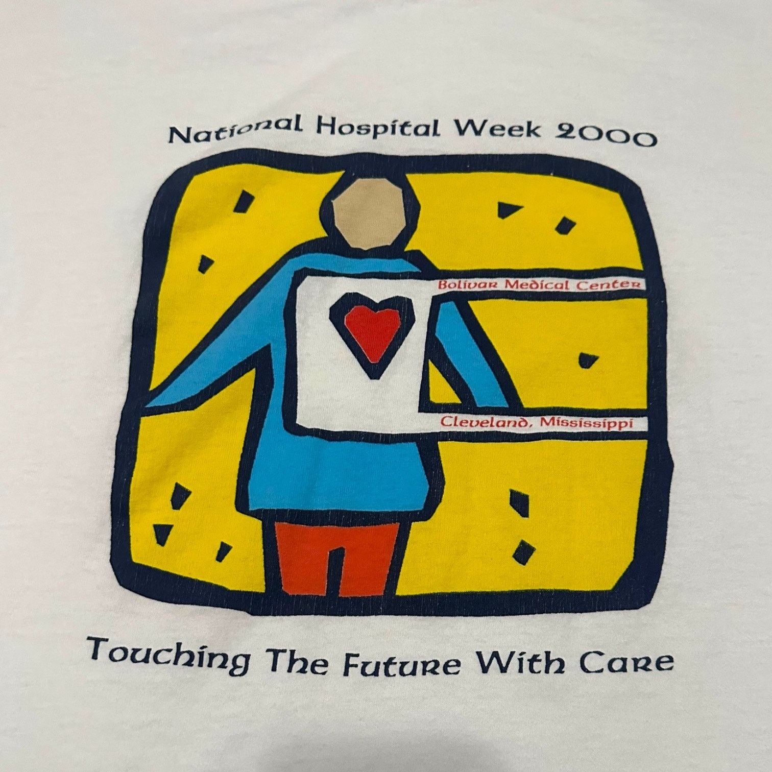 Vintage National hospital week 2000 Size US XL / EU 56 / 4 - 2 Thumbnail