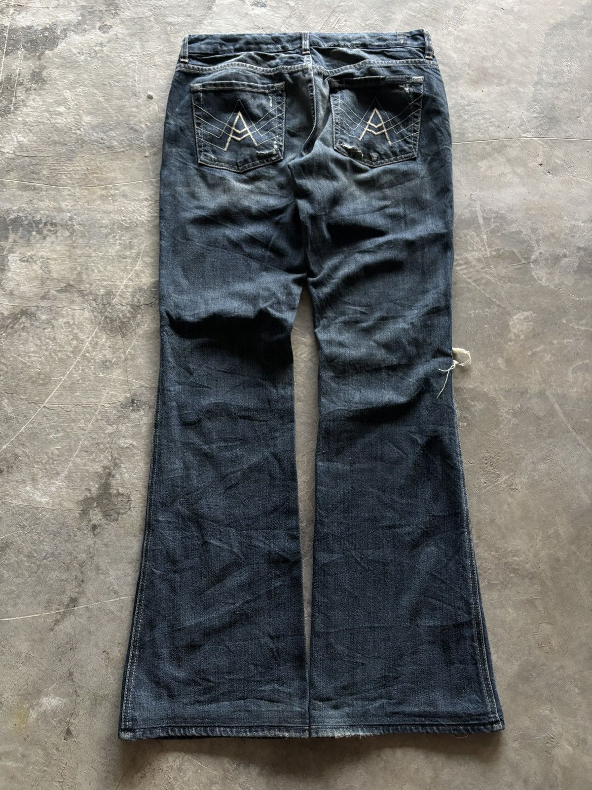 If Six Was Nine 7 FOR ALL MANKIND flare distressed bootcut kendrick lamar Size US 30 / EU 46 - 12 Thumbnail