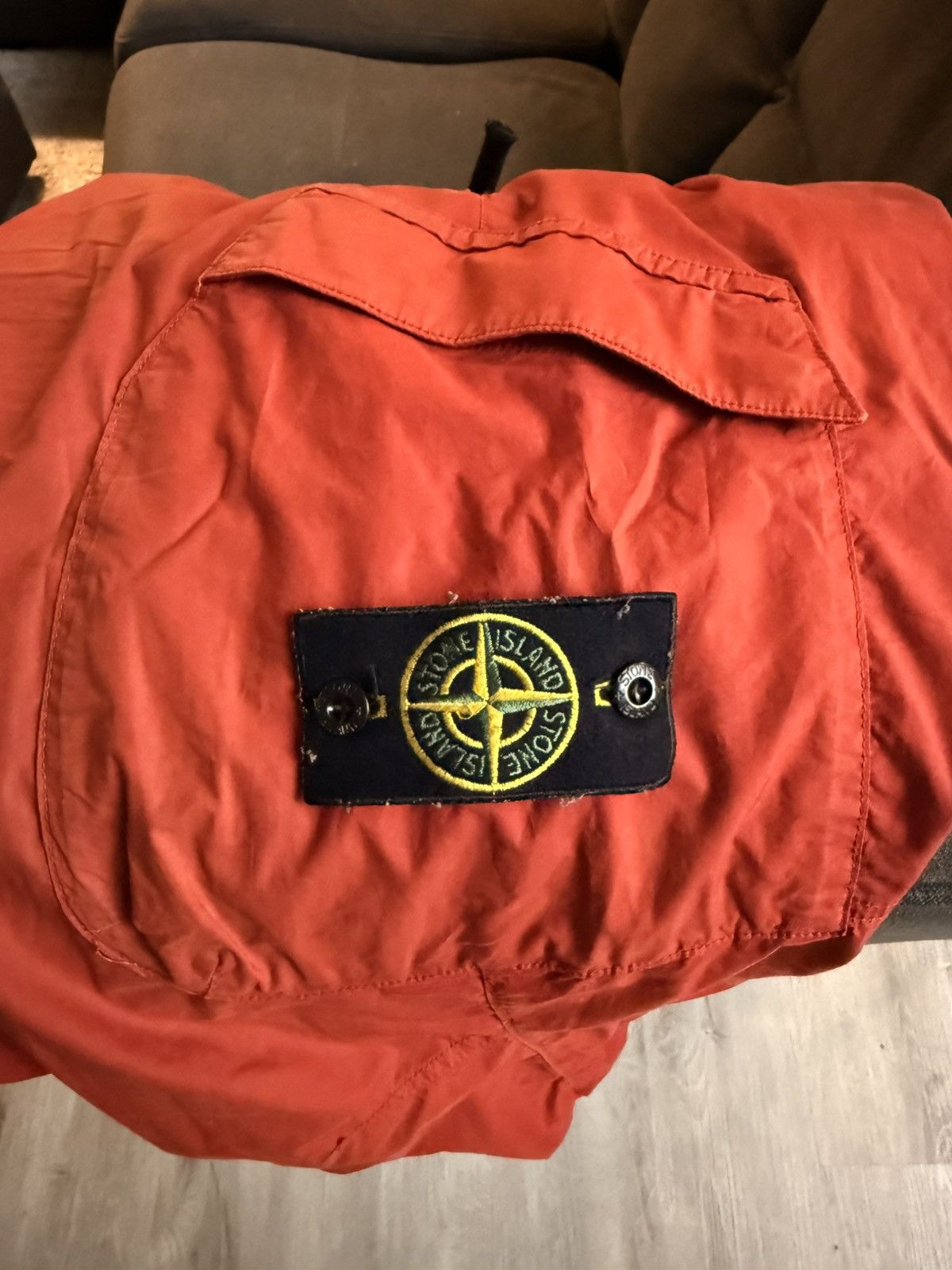 Stone Island Stone Island RE-T Red Nylon Cargo Joggers (W34) Size US 34 / EU 50 - 5 Thumbnail