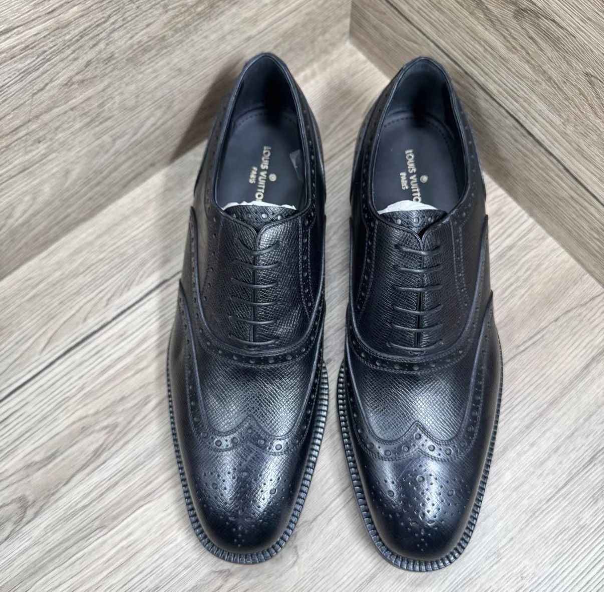 Louis Vuitton Louis Vuitton Richelieu Brogue Leather Shoes J41 Size US 7.5 / EU 40-41 - 3 Thumbnail