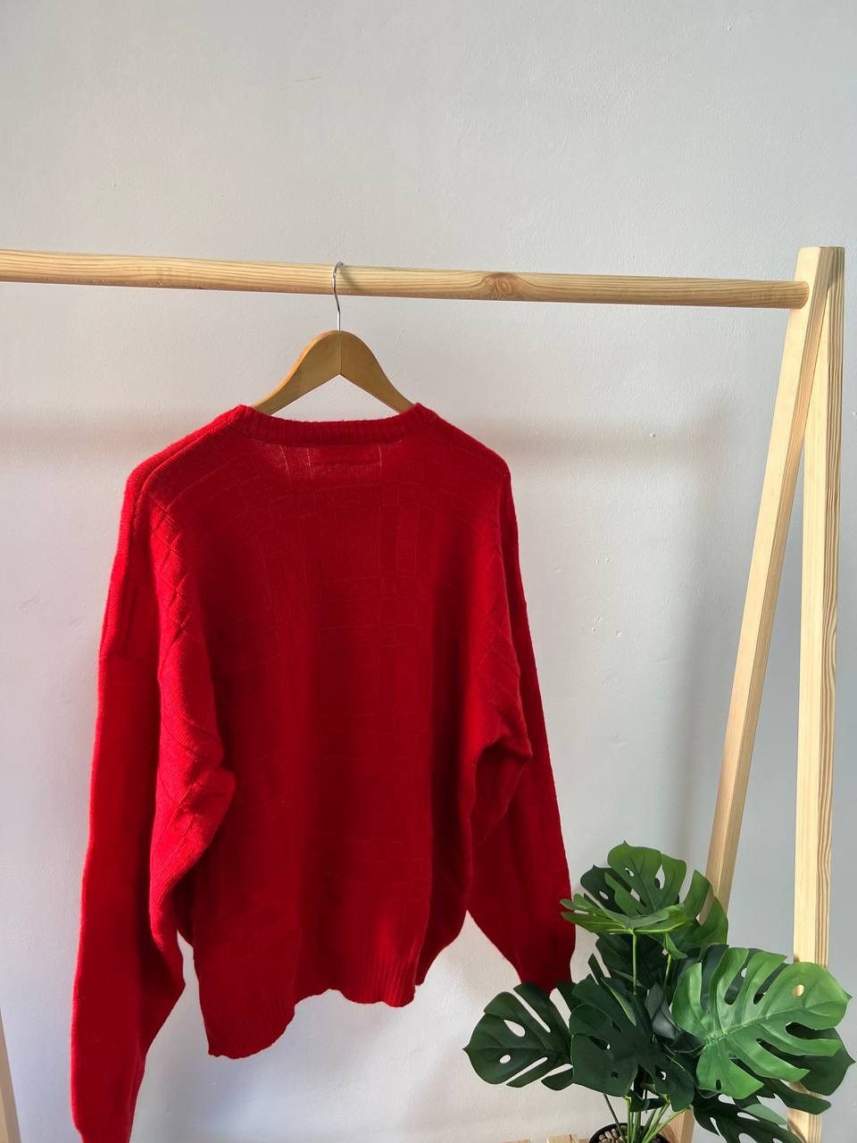 Lacoste × Vintage Chemise Lacoste Vintage Sweater Pullover Red Retro Size 7 Size US XL / EU 56 / 4 - 7 Thumbnail