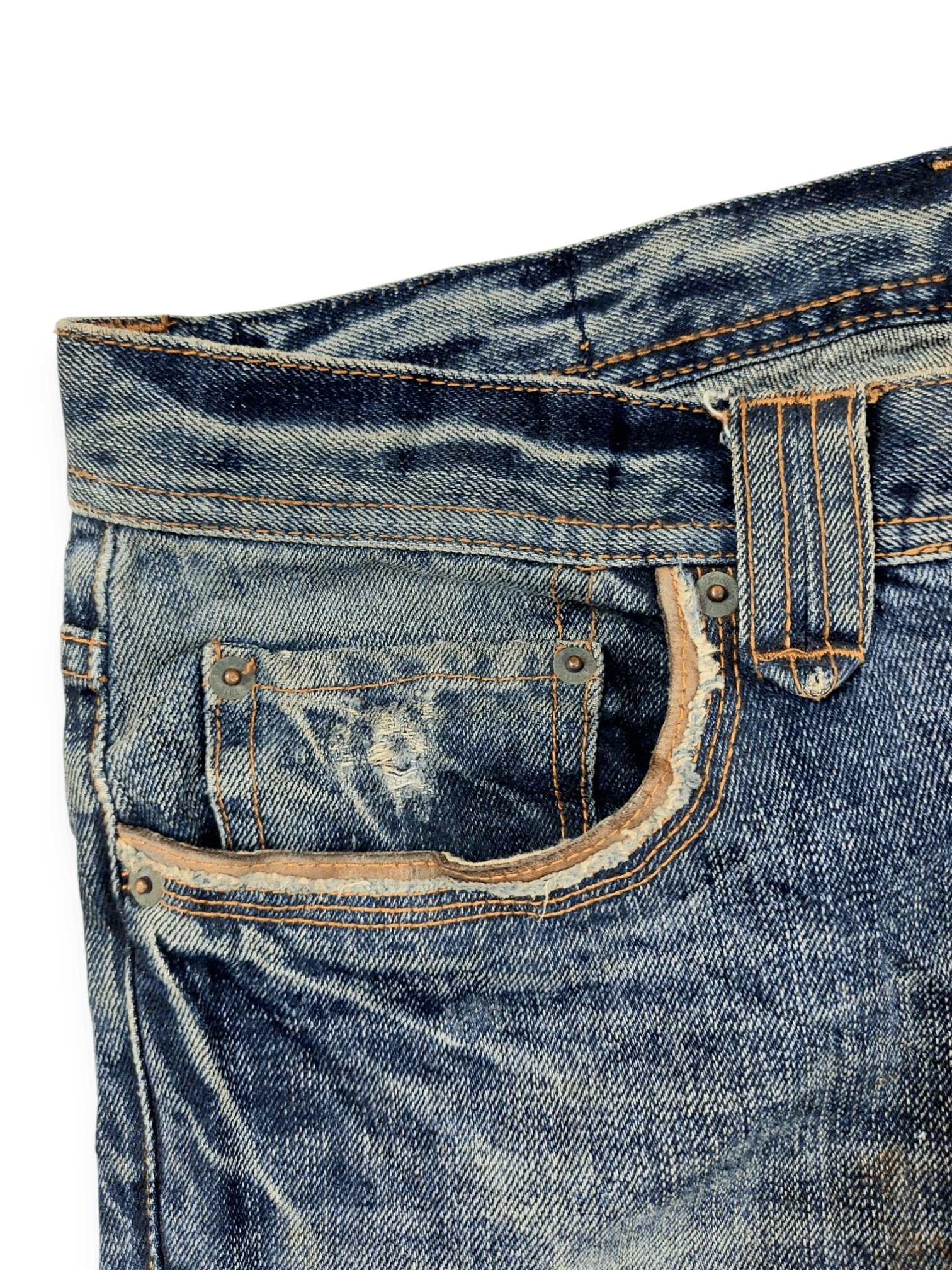 Vintage Vintage Edge Ruppert Punk Flare Denim Size US 32 / EU 48 - 8 Thumbnail