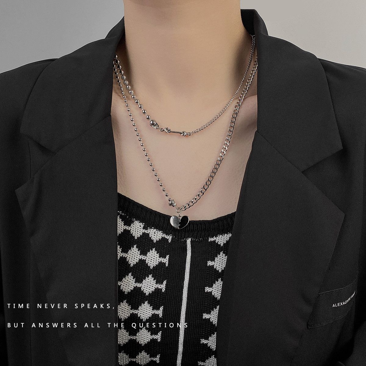 Other Dark STEAL! Y2K Chains Necklace Chain Size ONE SIZE - 2 Thumbnail