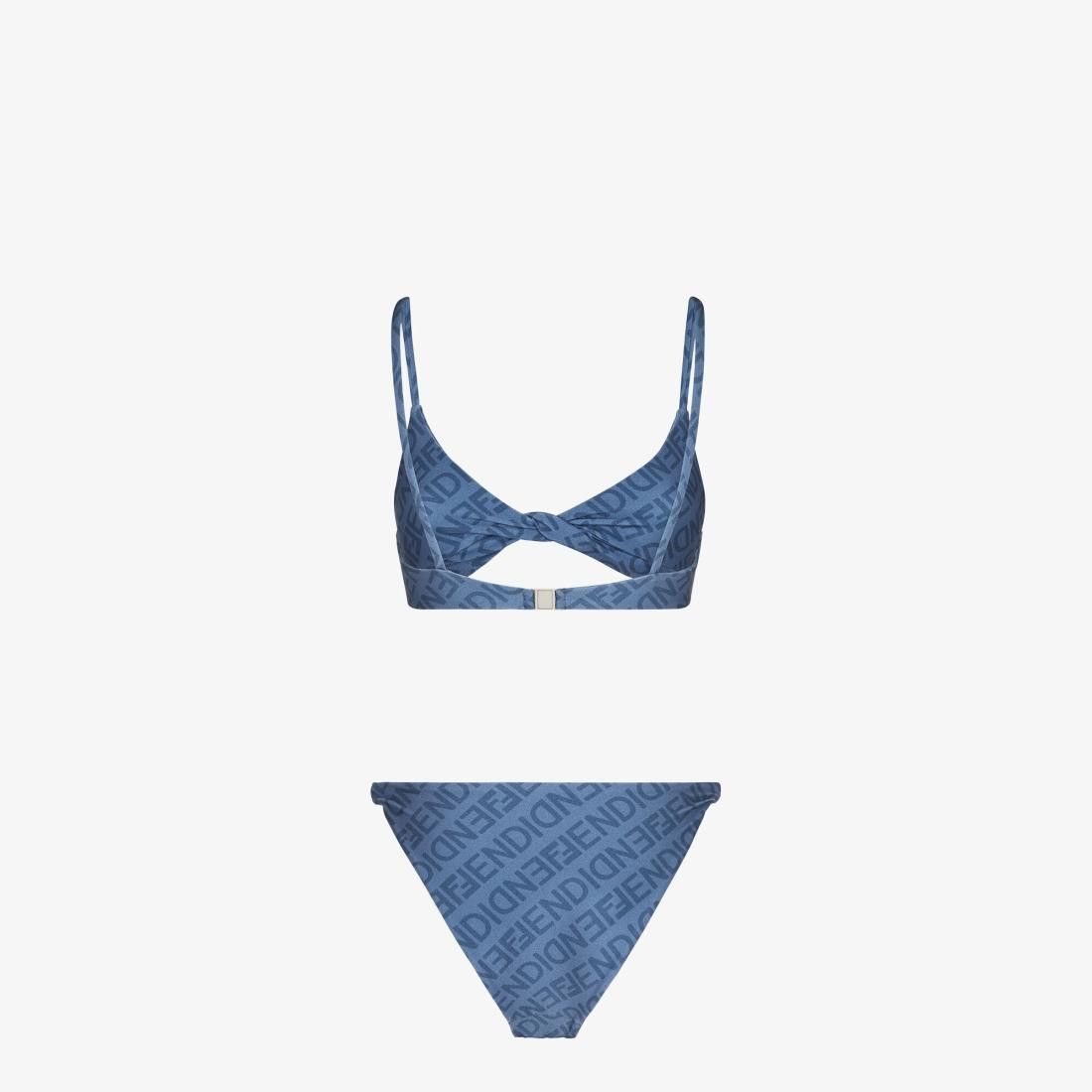 Fendi o1loc1c1024 FXBH65 Swimsuit in Blue Size XS / US 0-2 / IT 36-38 - 2 Thumbnail