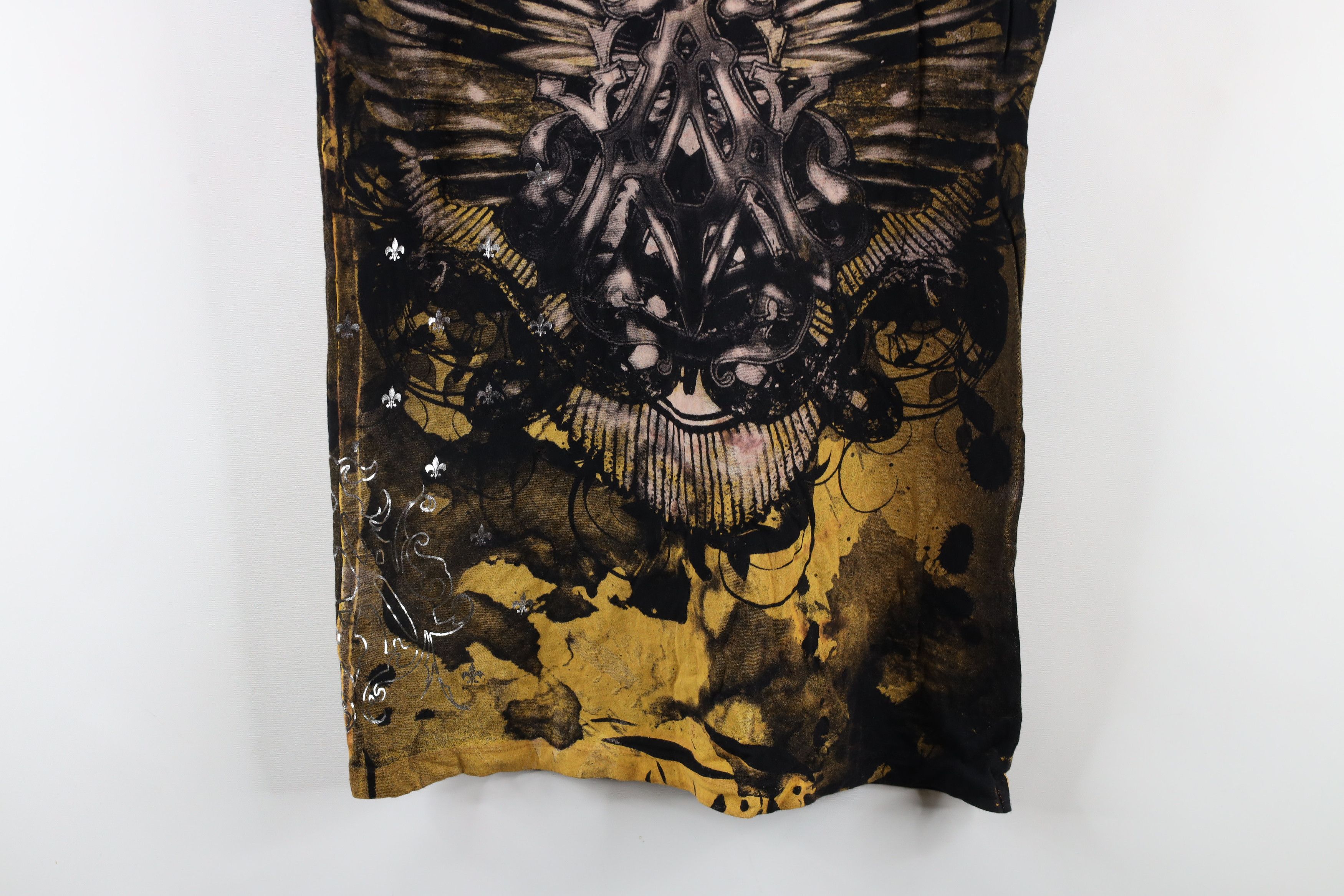 Affliction × Vintage Vintage Affliction UFC MMA Fighting V-Neck T-Shirt USA Size XL / US 12-14 / IT 48-50 - 3 Thumbnail