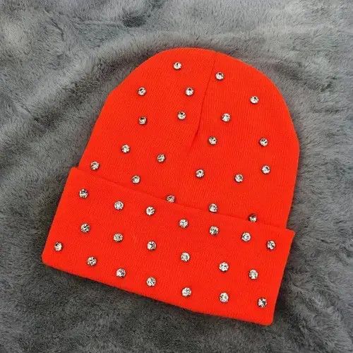 Other Orange Beanie Hats Size ONE SIZE - 2 Thumbnail