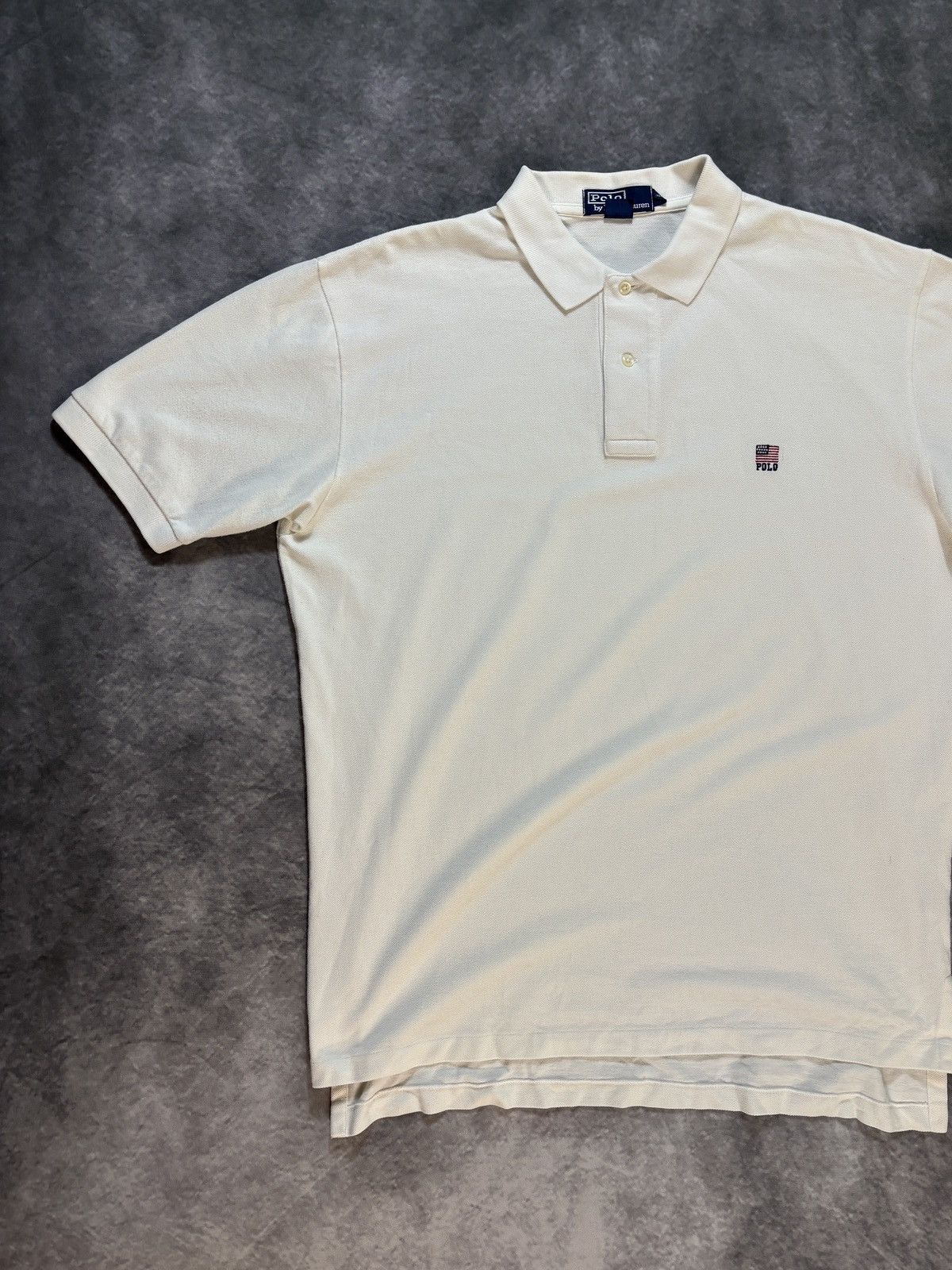 Polo Ralph Lauren × Vintage 1990s Polo Shirt Vintage Ralph Lauren Polo American Flag USA Size US L / EU 52-54 / 3 - 7 Thumbnail