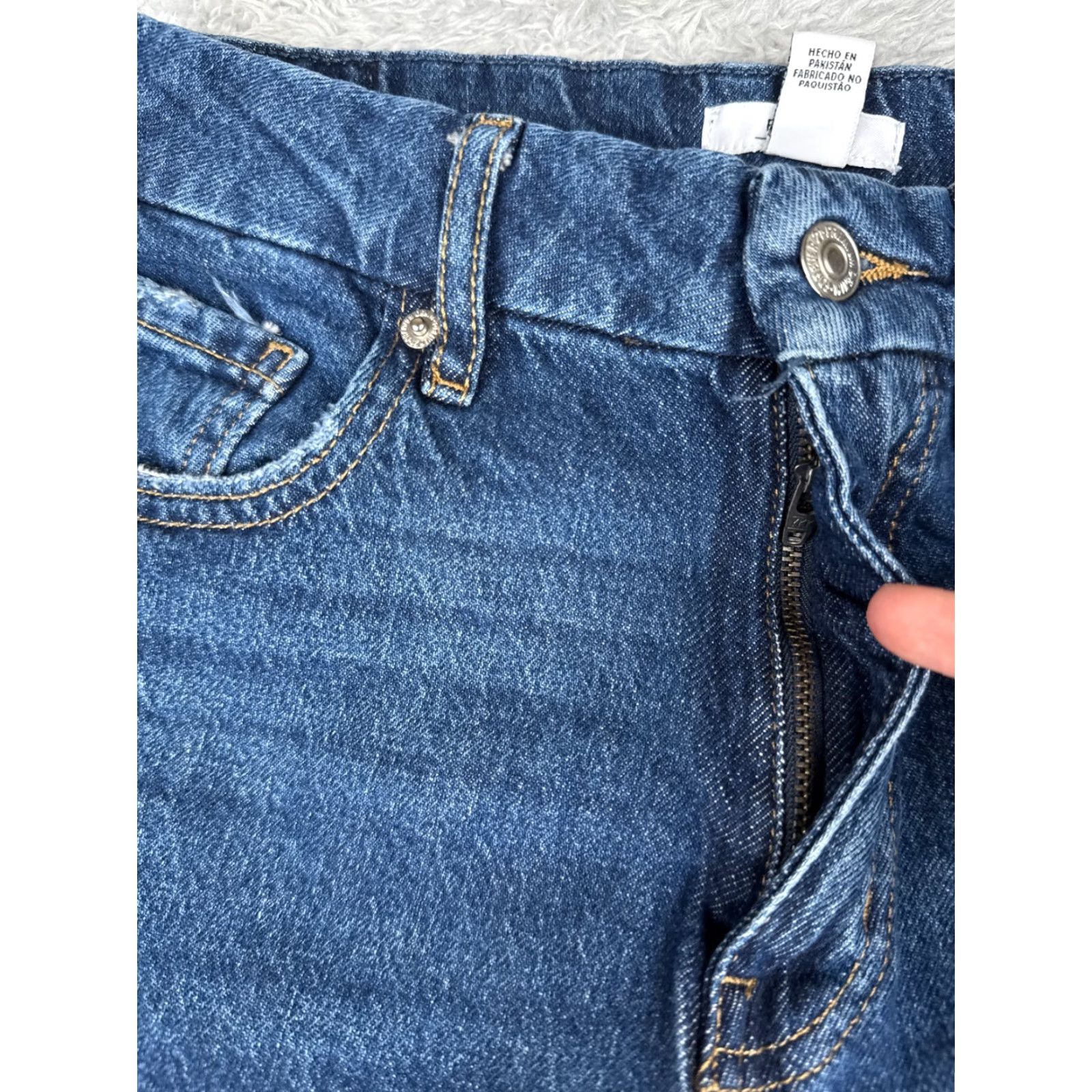 Forever 21 FOREVER 21 Jeans Womens 28 Blue Denim Curved Flare High Rise Cotton Blend 28x32 Jeans Size 28" / US 6 / IT 42 - 5 Thumbnail