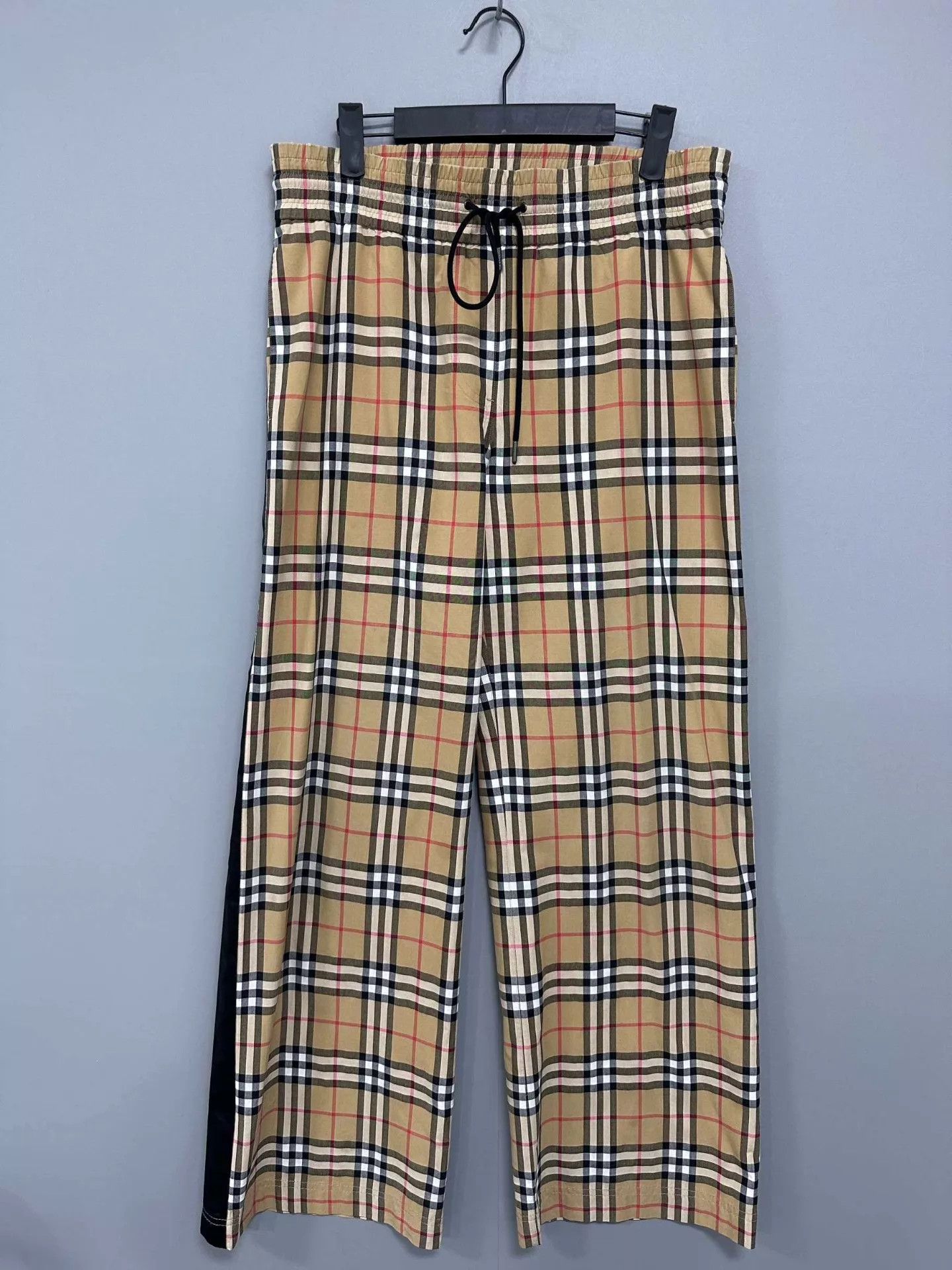 Burberry Burberry Side Black Stripe Check Trousers UK6 99New Size 26" / US 2 / IT 38 - 1 Thumbnail