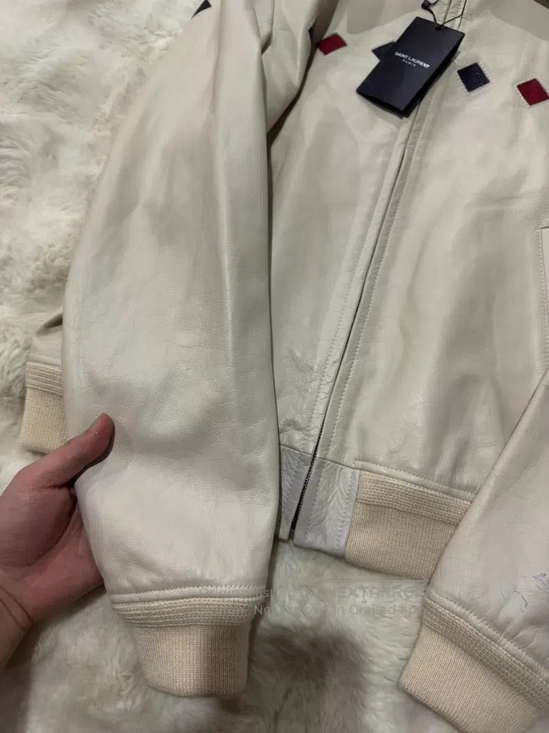 Saint Laurent Paris Saint Laurent Paris Distressed Patchwork Leather Men's Jac Size US L / EU 52-54 / 3 - 9 Thumbnail
